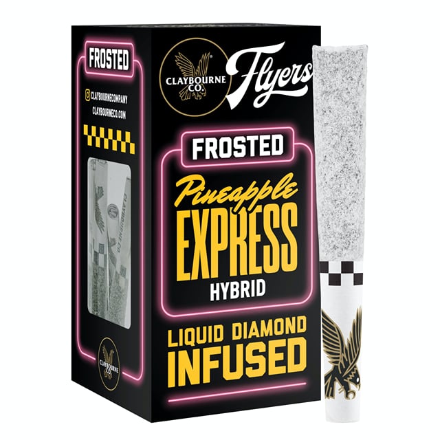 2.5g 5pk Pineapple Express Diamond Frosted Flyers Prerolls