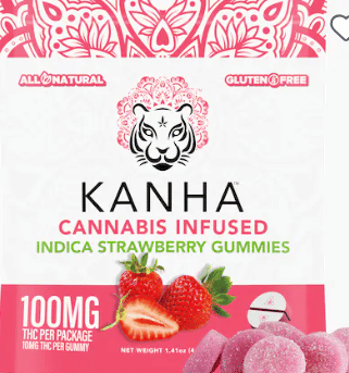 Classic : Strawberry Gummies - 100mg - Kanha -  - $11.55 - Edibles