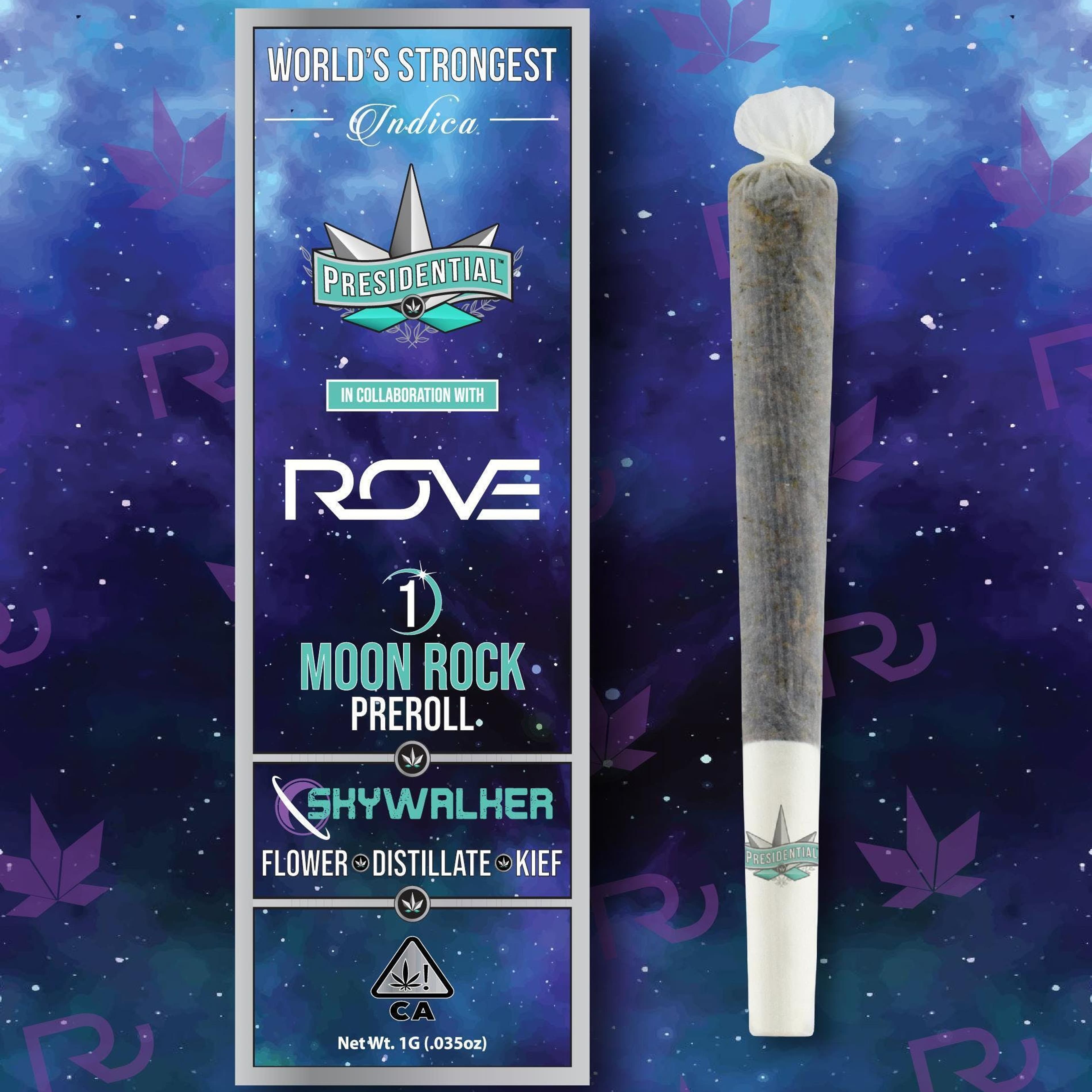 Skywalker - 1G Moon Rock Pre Roll - Presidential - Skywalker (I) - $13 - Pre-Rolls