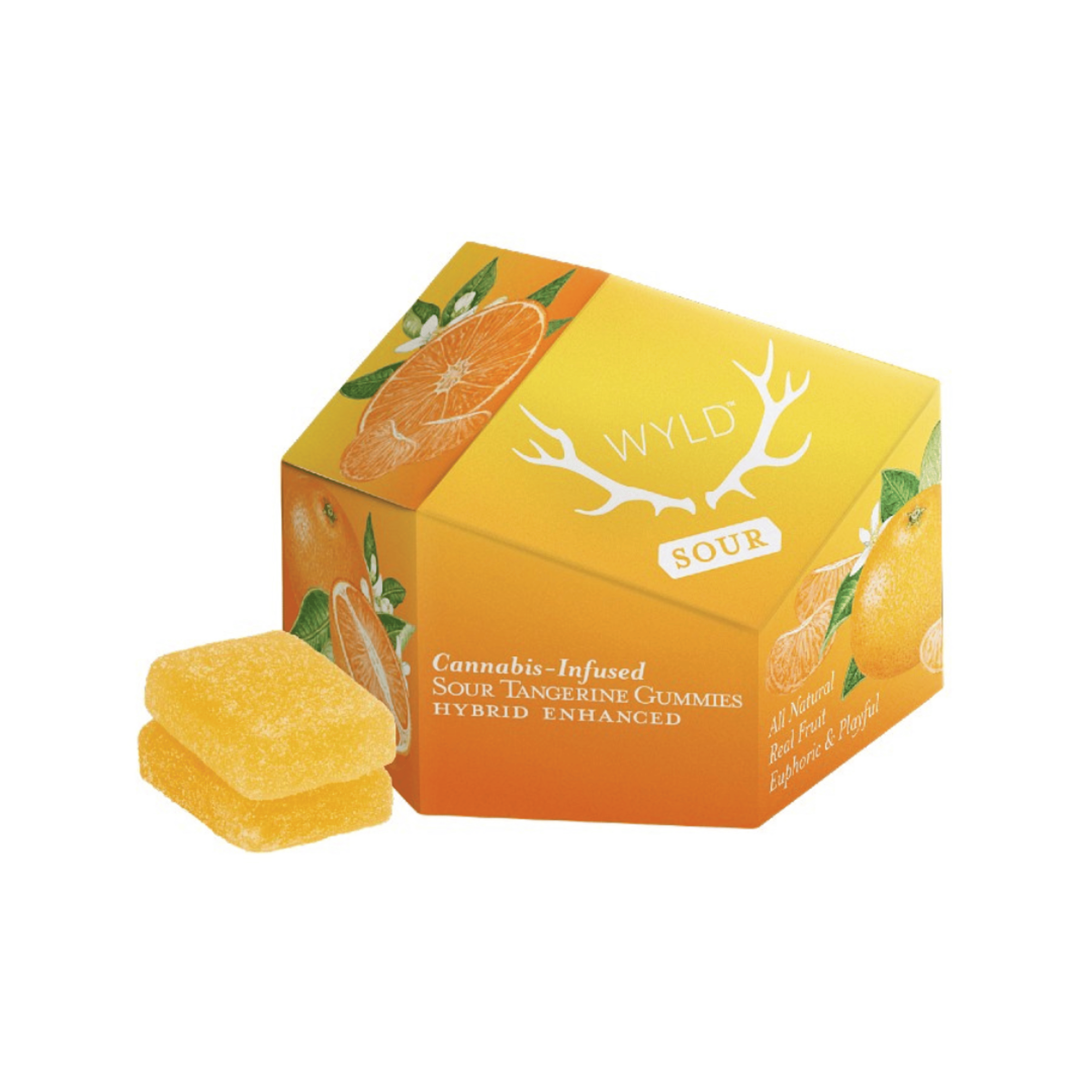 Sour Tangerine Gummies - WYLD - - $16 - Edibles