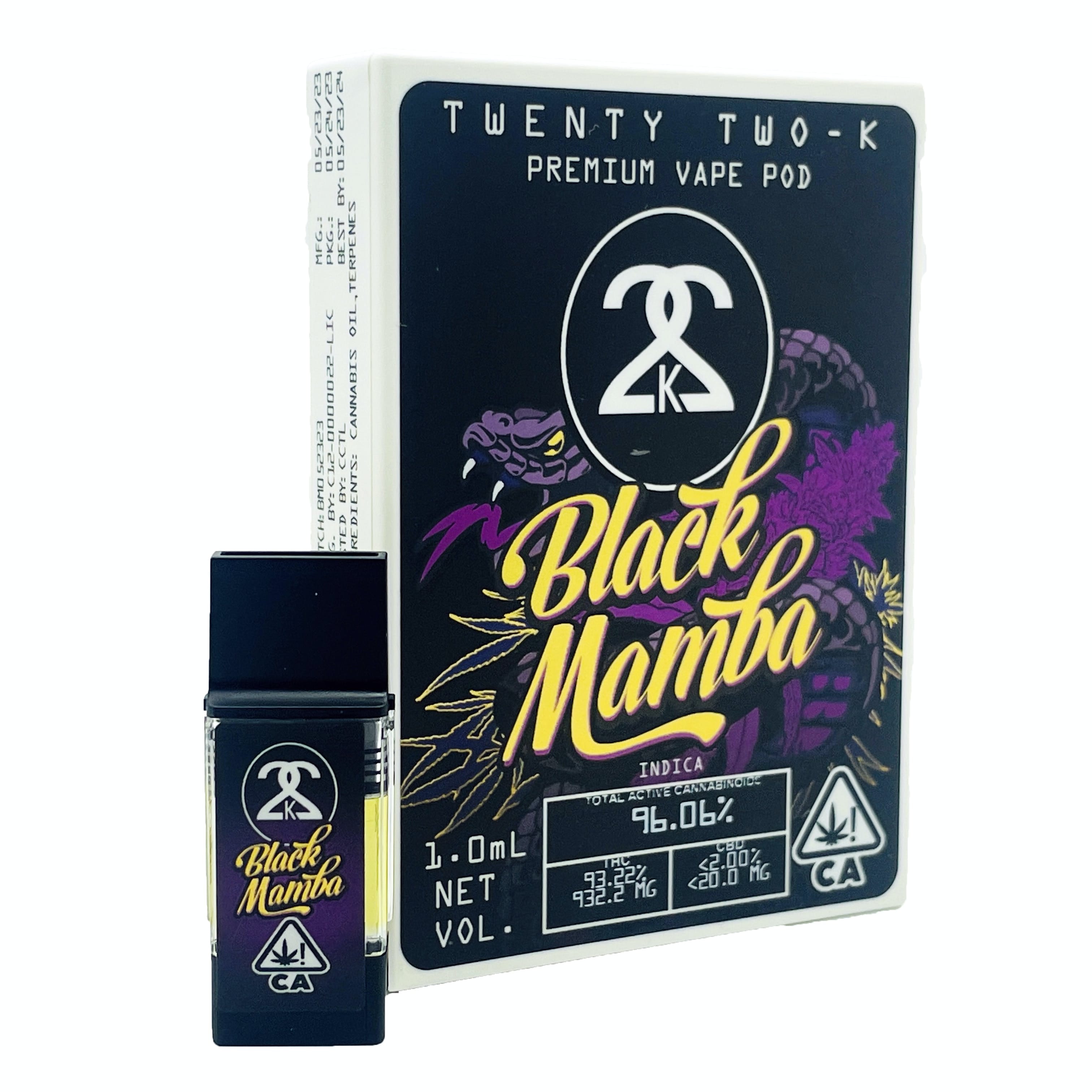 Black Mamba Premium Vape Pod - 1g - Twenty Two K / 22k -  - $30 - Cartridges / Pods