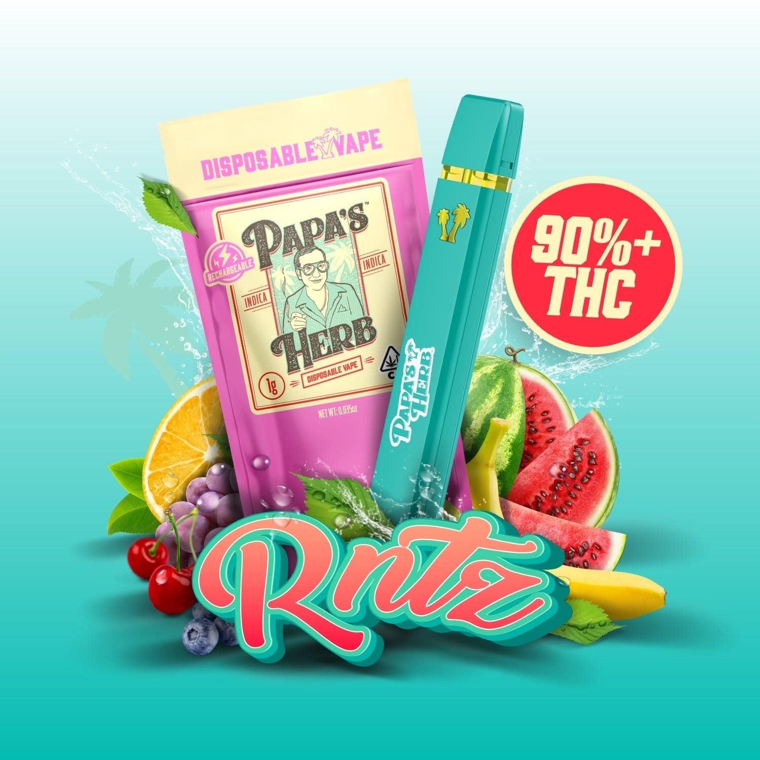 RUNTZ (1g) Disposable Vape Cartridge - Papa's Herb -  - $23.76 - Vapes