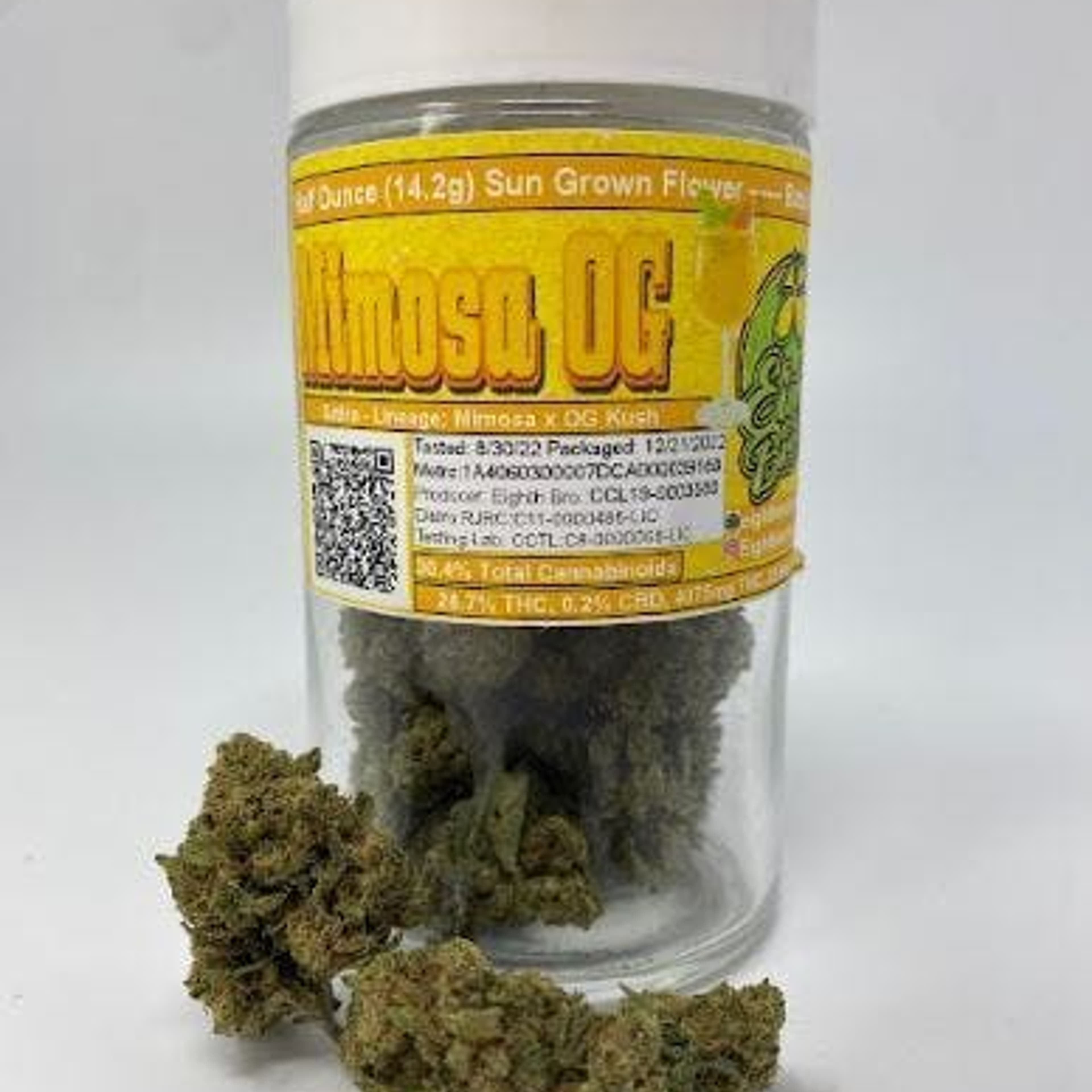 Mimosa OG Jar (14g - ½ oz) - Eighth Brother - - $35.25 - Flowers