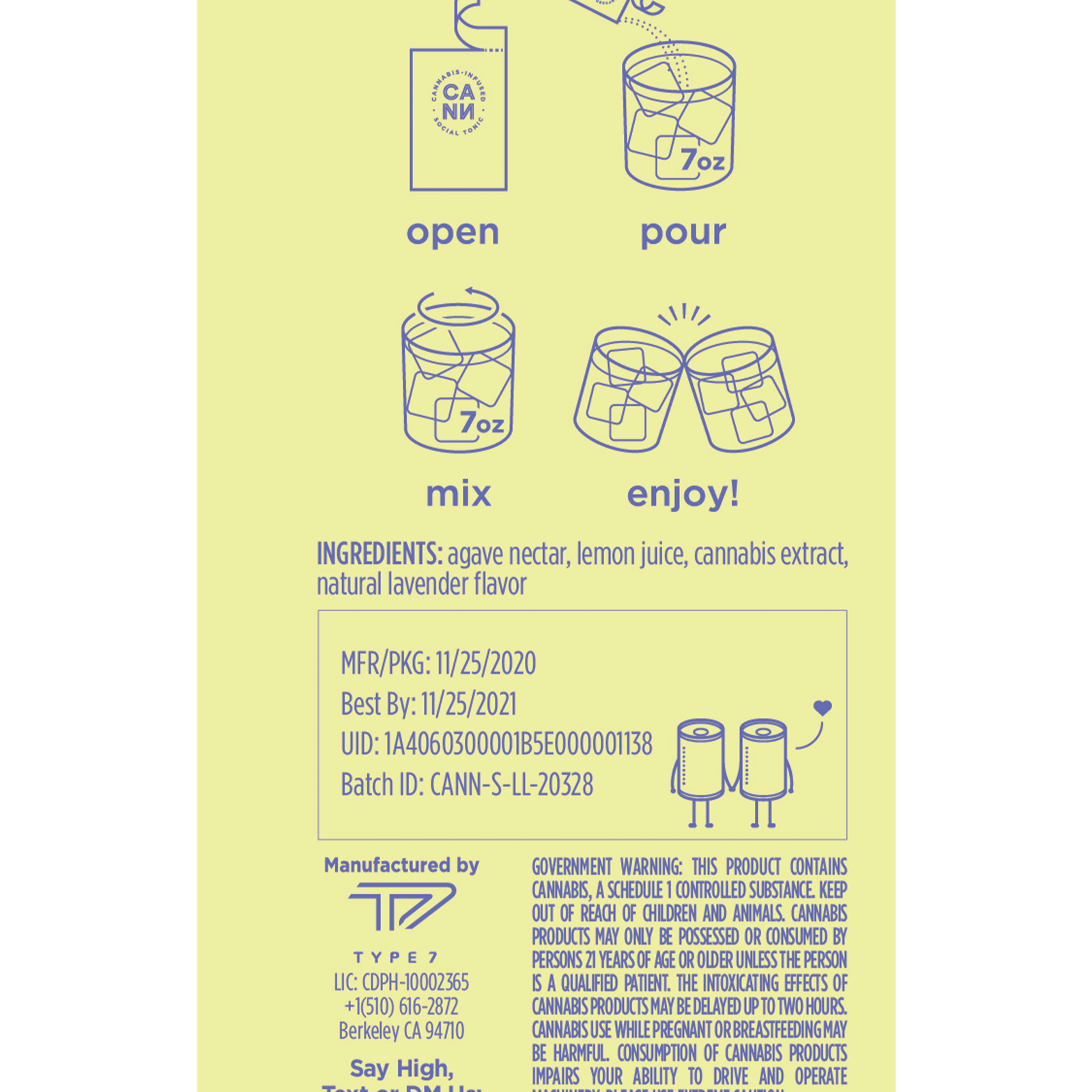 CANN Roadies Lemon Lavender - 8pk - CANN Drinks - - $30 - Beverages/Drinks