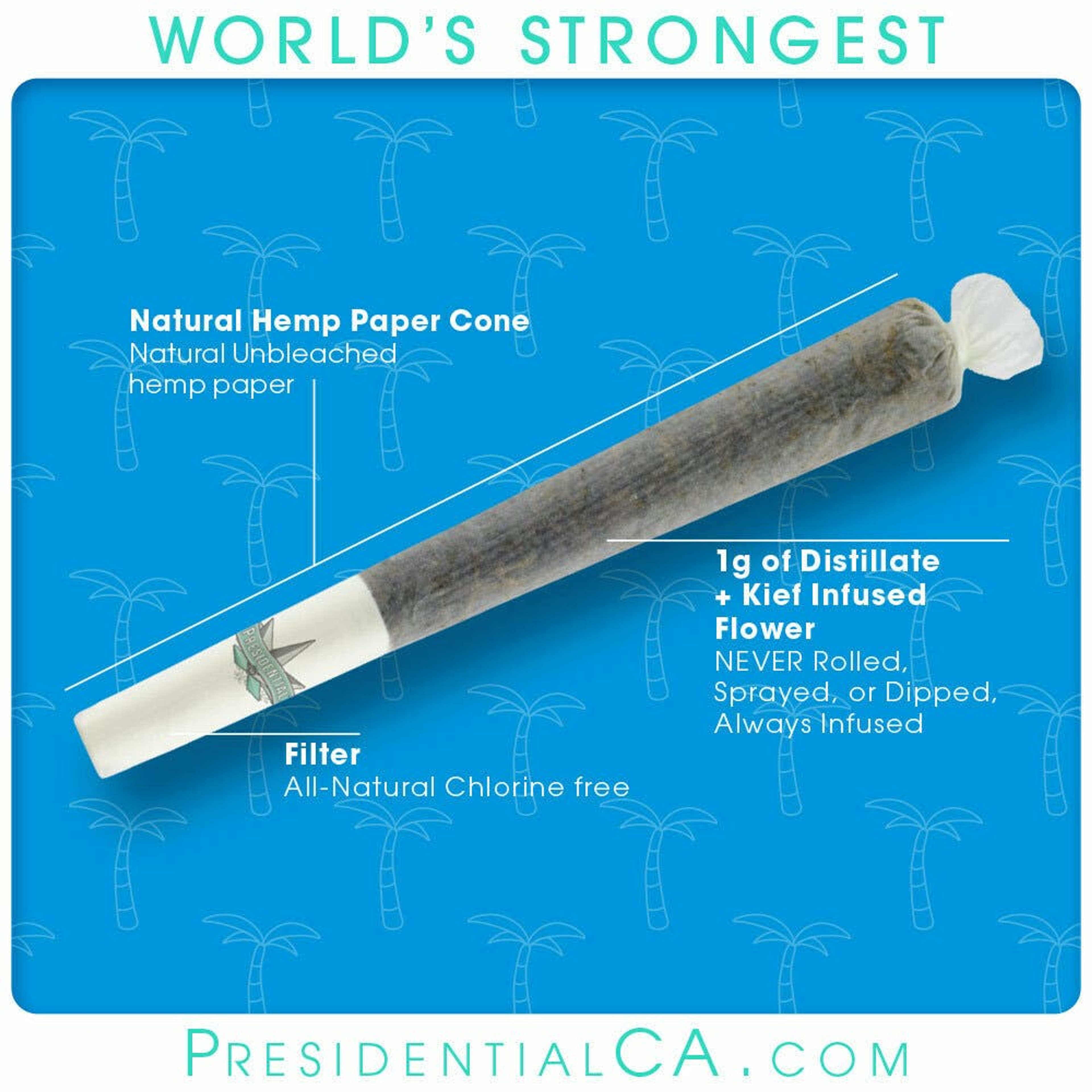 Tropical (I) Moon Rock Preroll 1g - Presidential - Tropical (I) - $11.90 - Pre-Rolls