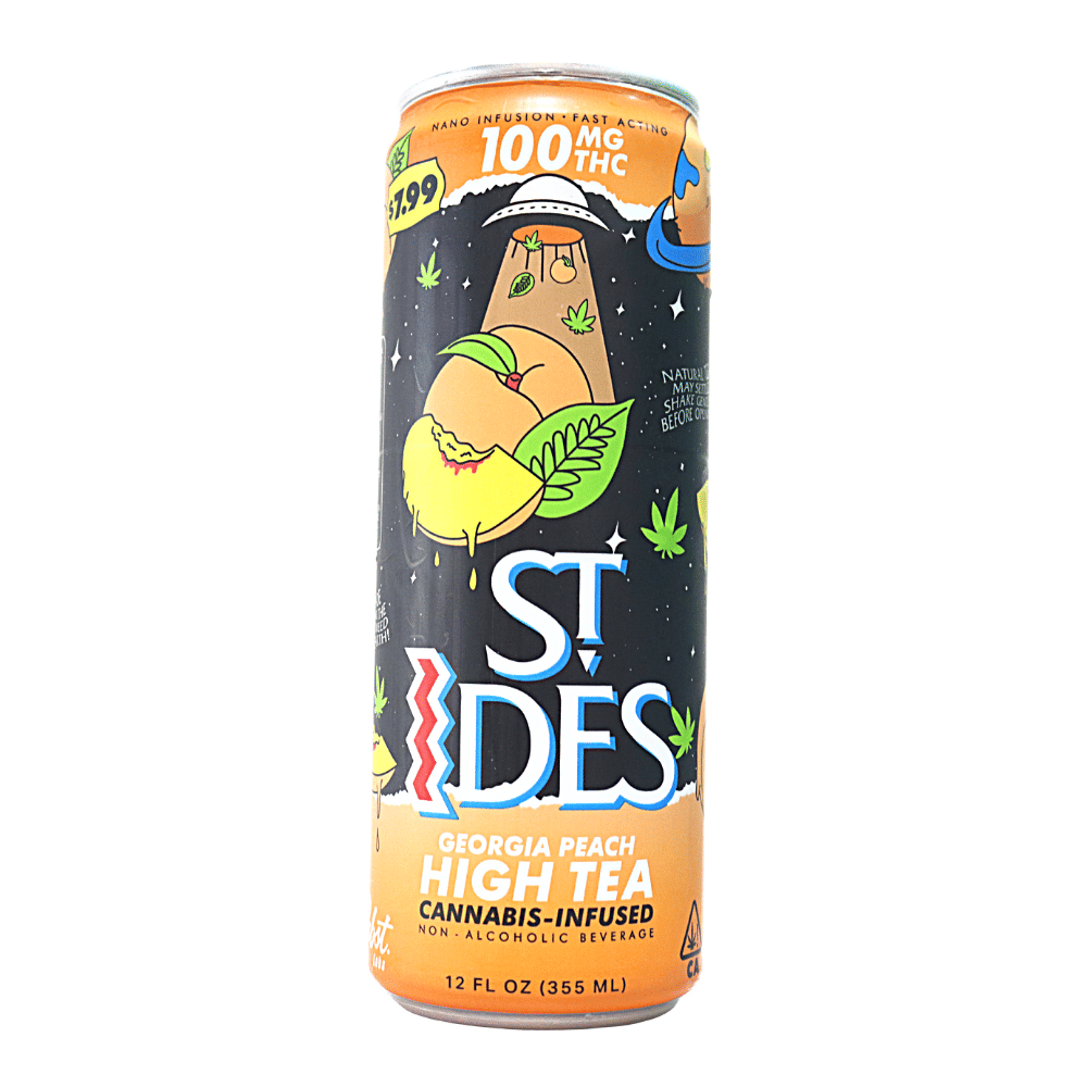 St Ides - High Tea Georgia Peach 100mg - Pabst Blue Ribbon - St Ides - High Tea Georgia Peach 100mg - $12 - Beverages