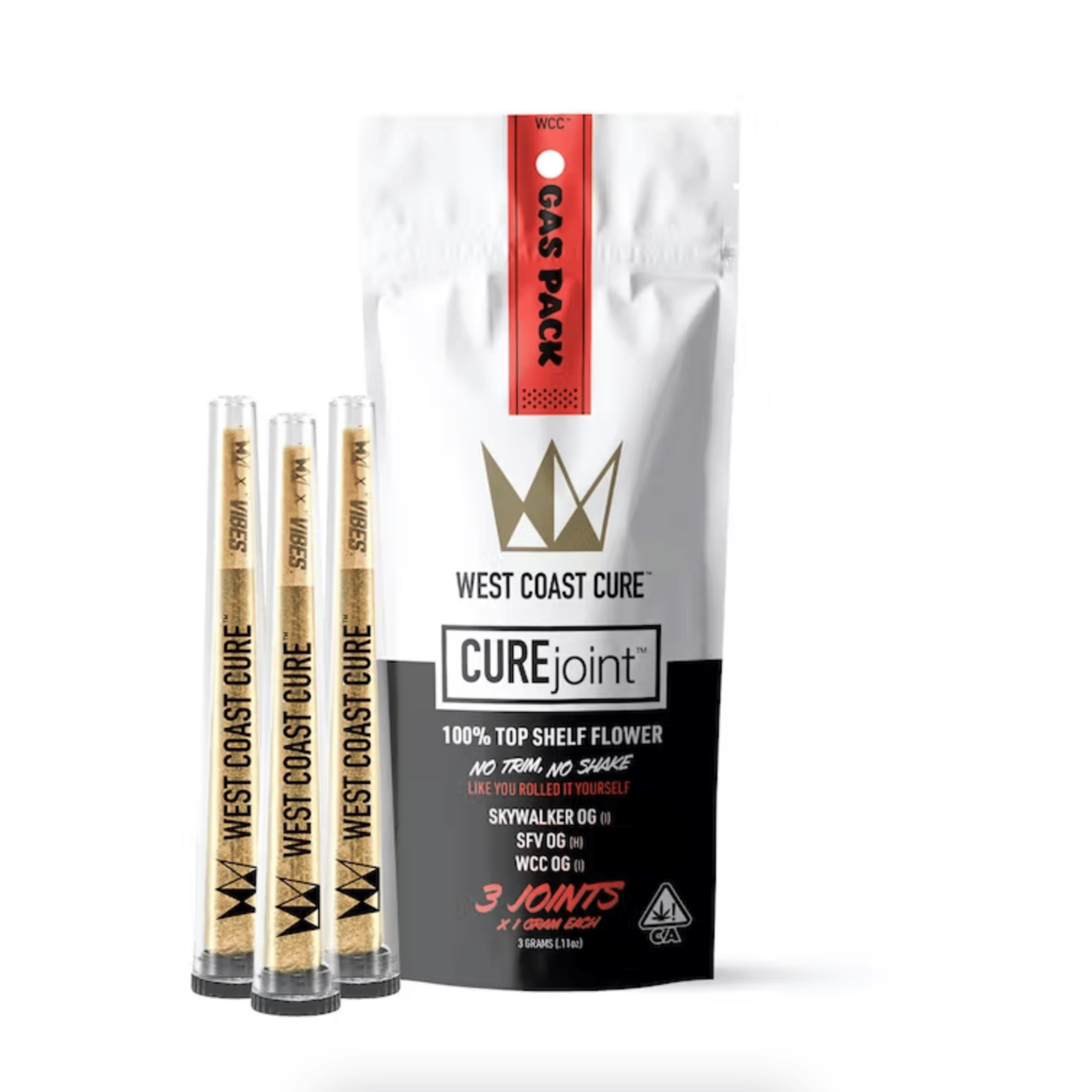 The Gas Pack (3pk) - West Coast Cure - - $32.50 - Pre-Rolls