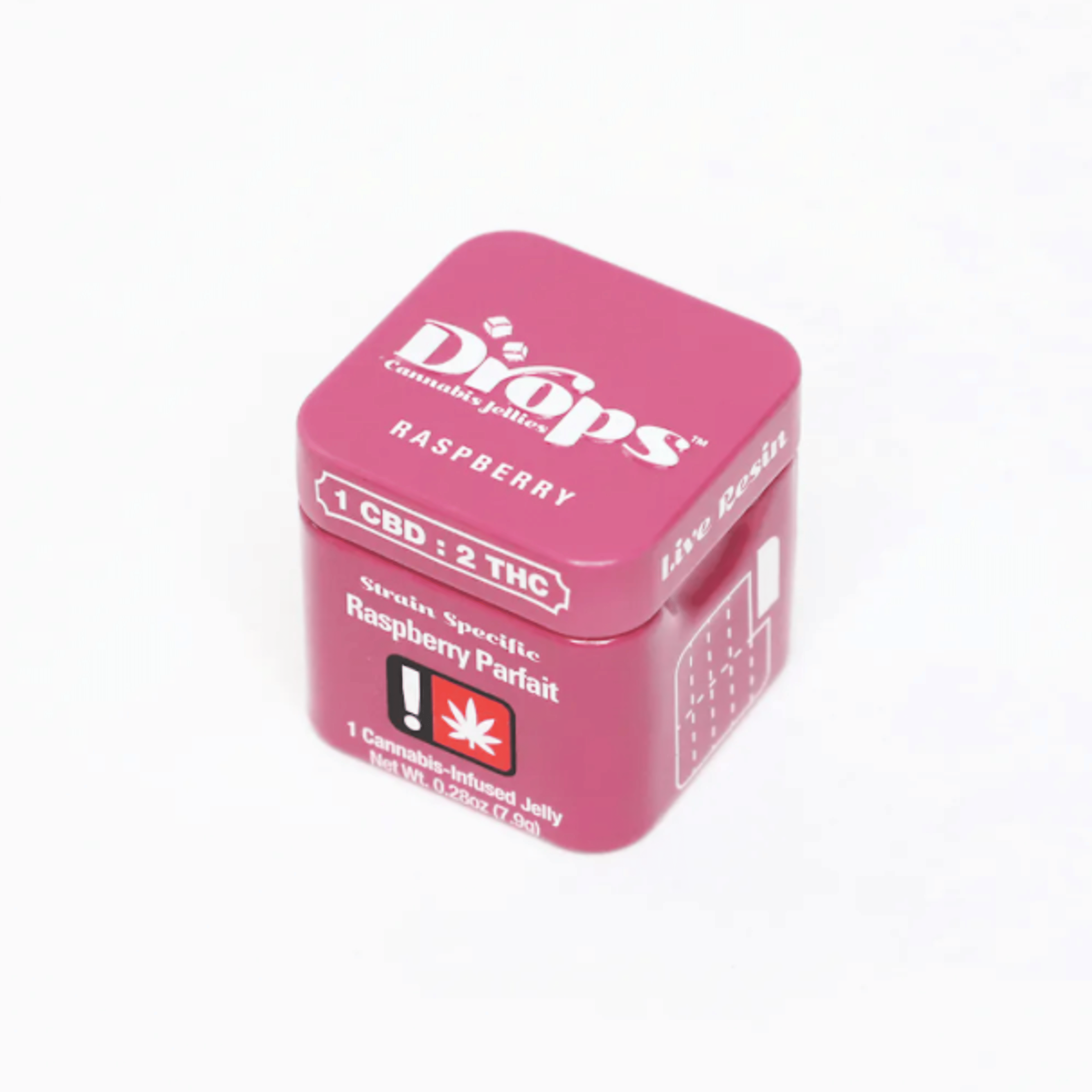 Rosy CBD 1:2 Raspberry Flavored Jelly Single - DROPS - - $7 - Edible