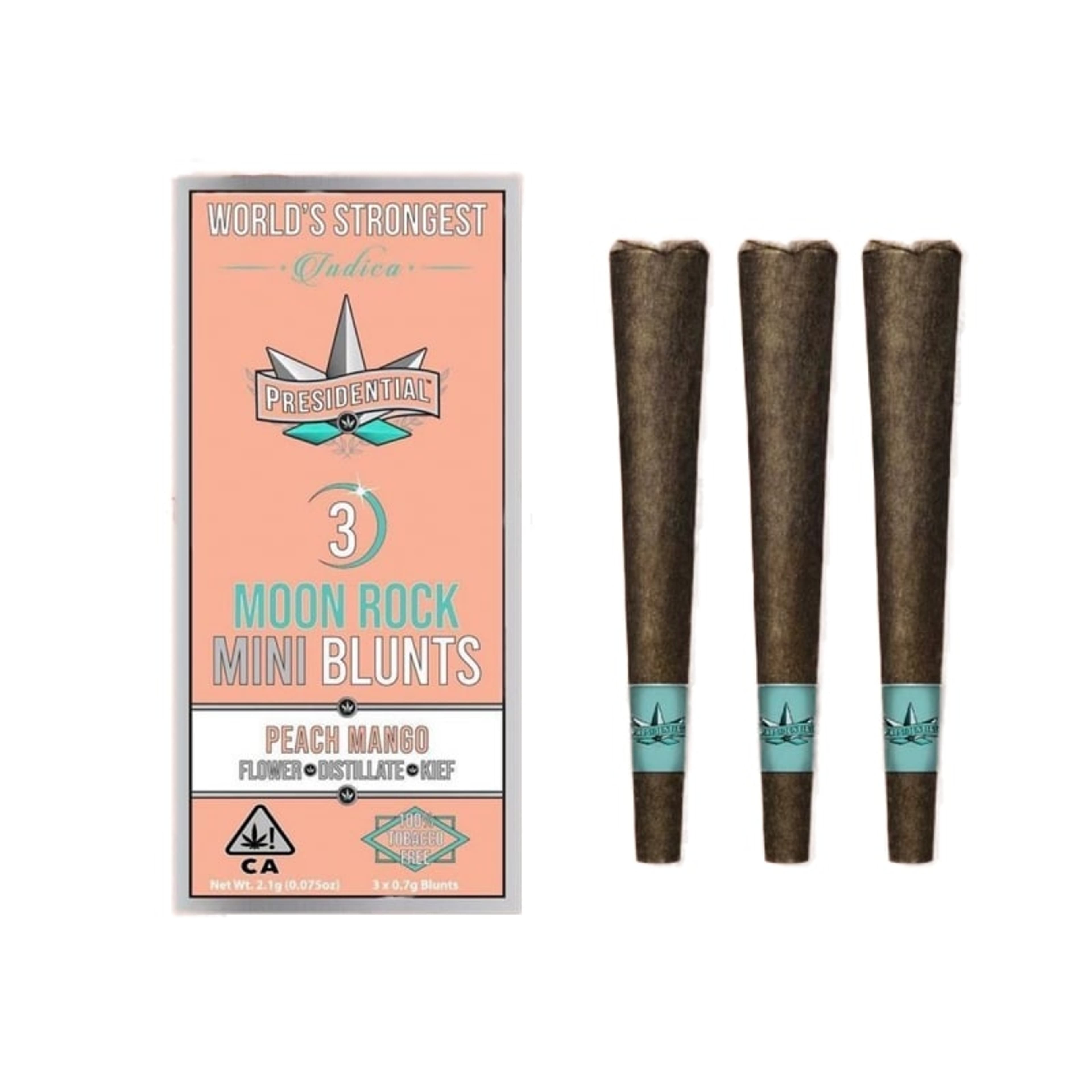 Peach Mango Mini Moon Rock Blunt 3pk - Presidential - - $29.24 - Preroll