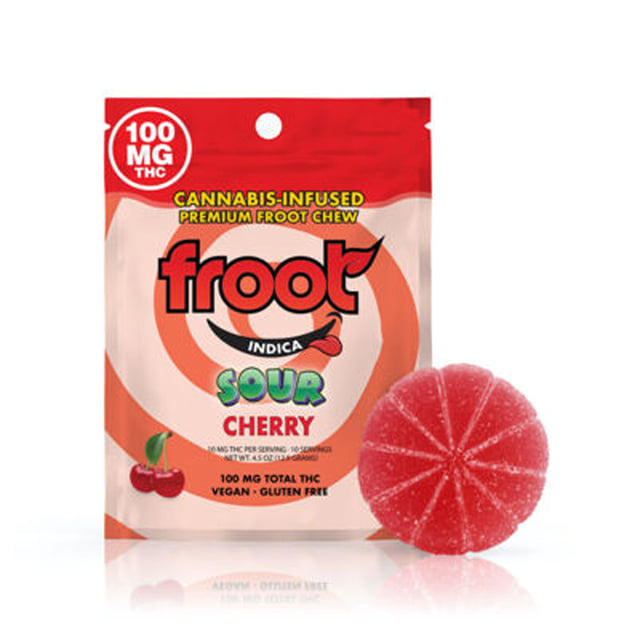 Froot Sour Gummy - Cherry (100mg)