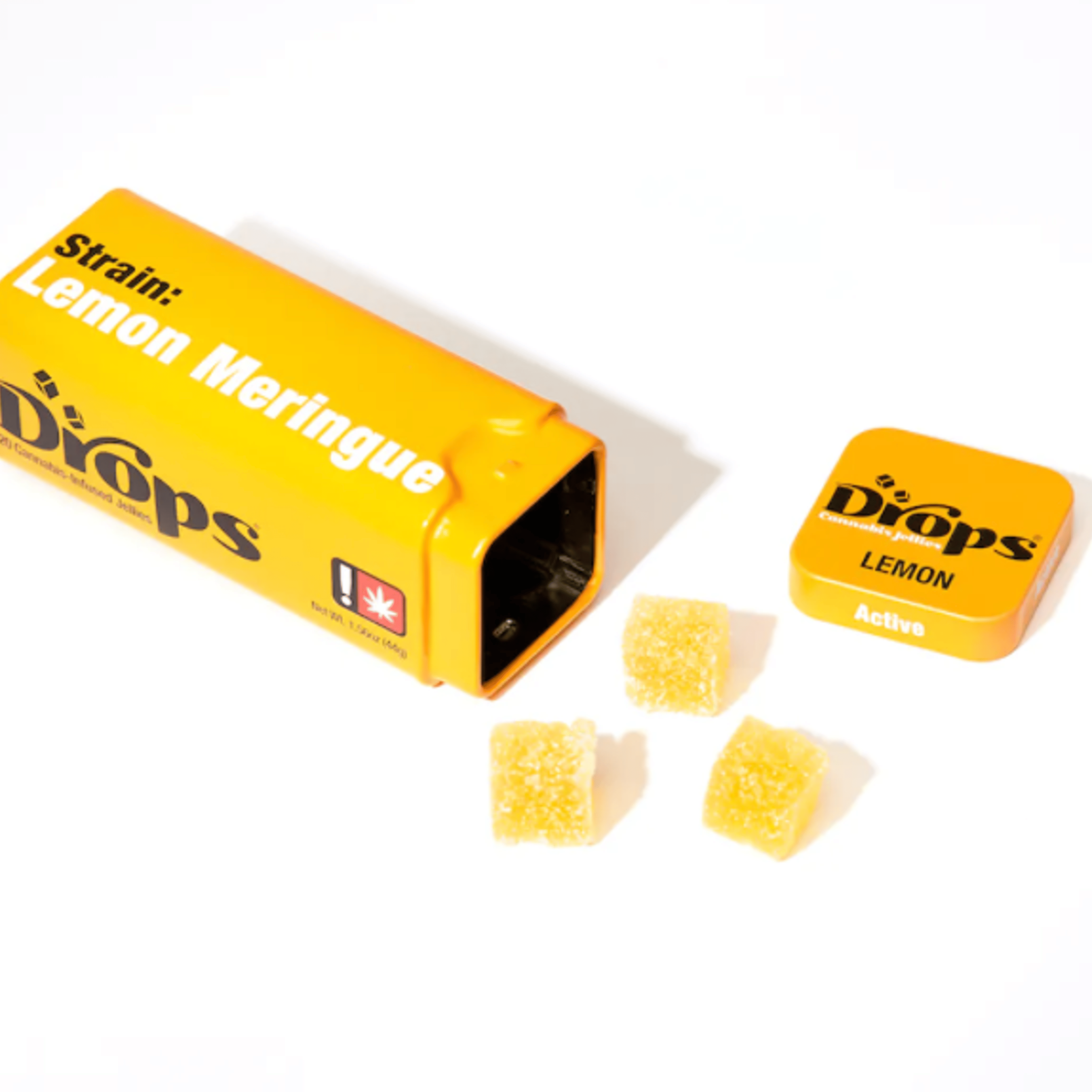 Active Lemon Flavored THC Jellies 20Pk - DROPS - - $15 - Edible