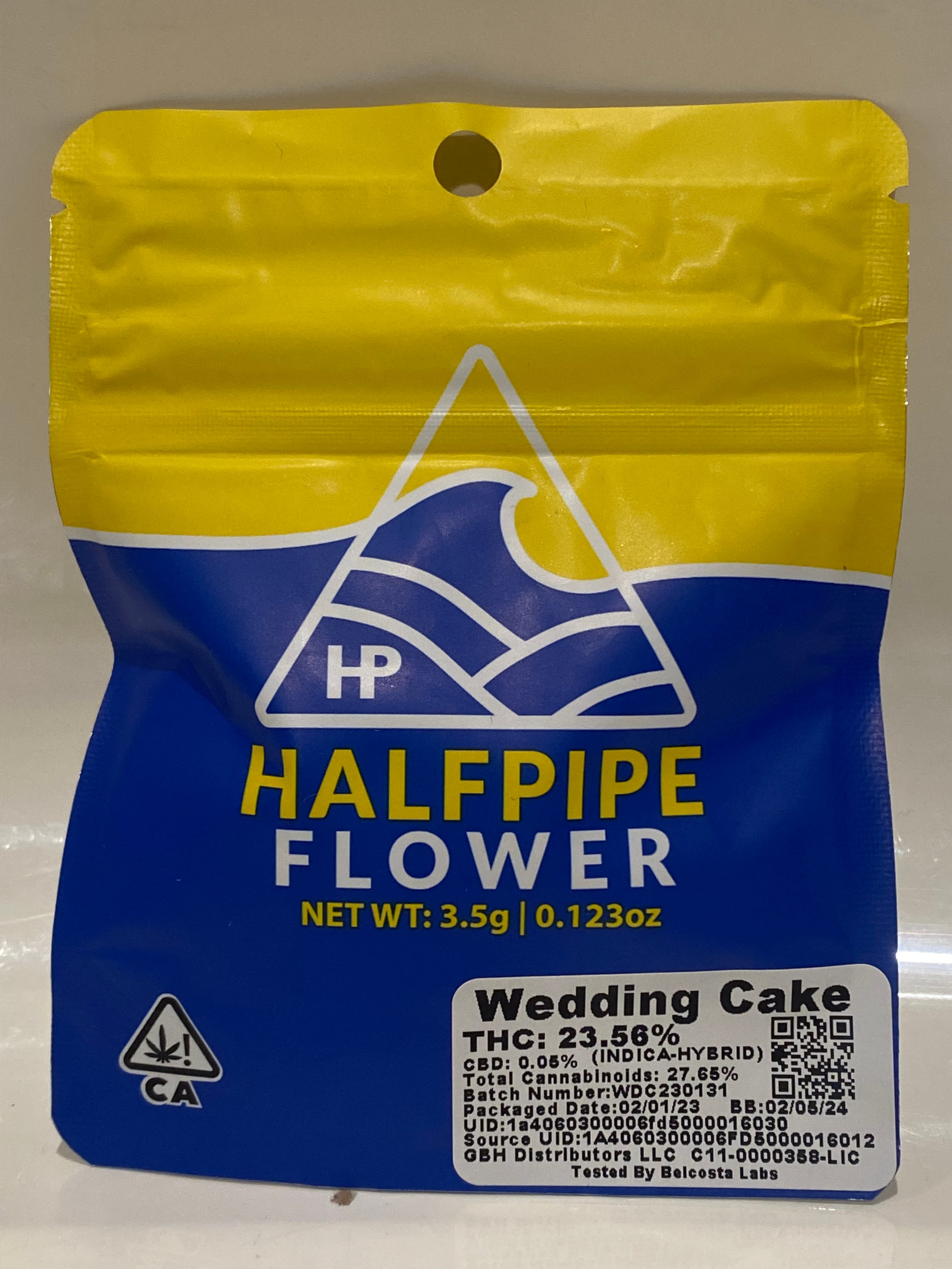Wedding Cake 3.5g flw Halfpipe - Halfpipe -  - $10.80 - Flower