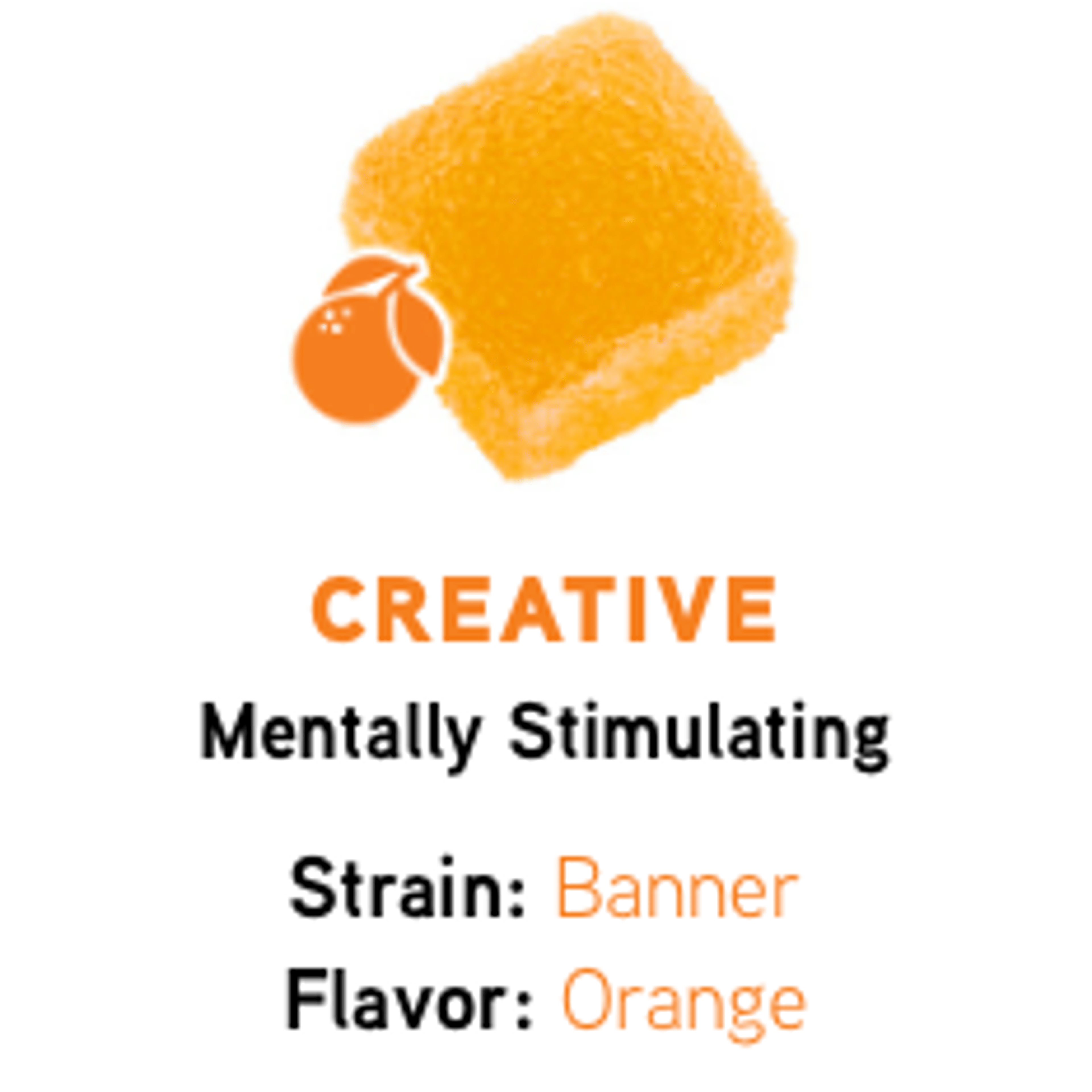 Creative Orange Flavored Jelly Single - DROPS - - $7 - Edible