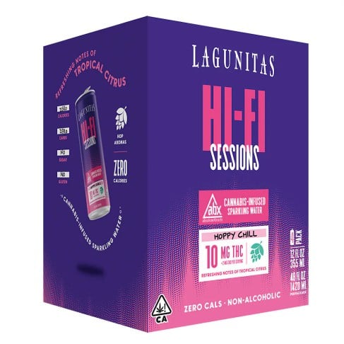 4-PACK HOPPY CHILL SPARKLING WATER | THC RICH | LAGUNITAS HI-FI SESSIONS