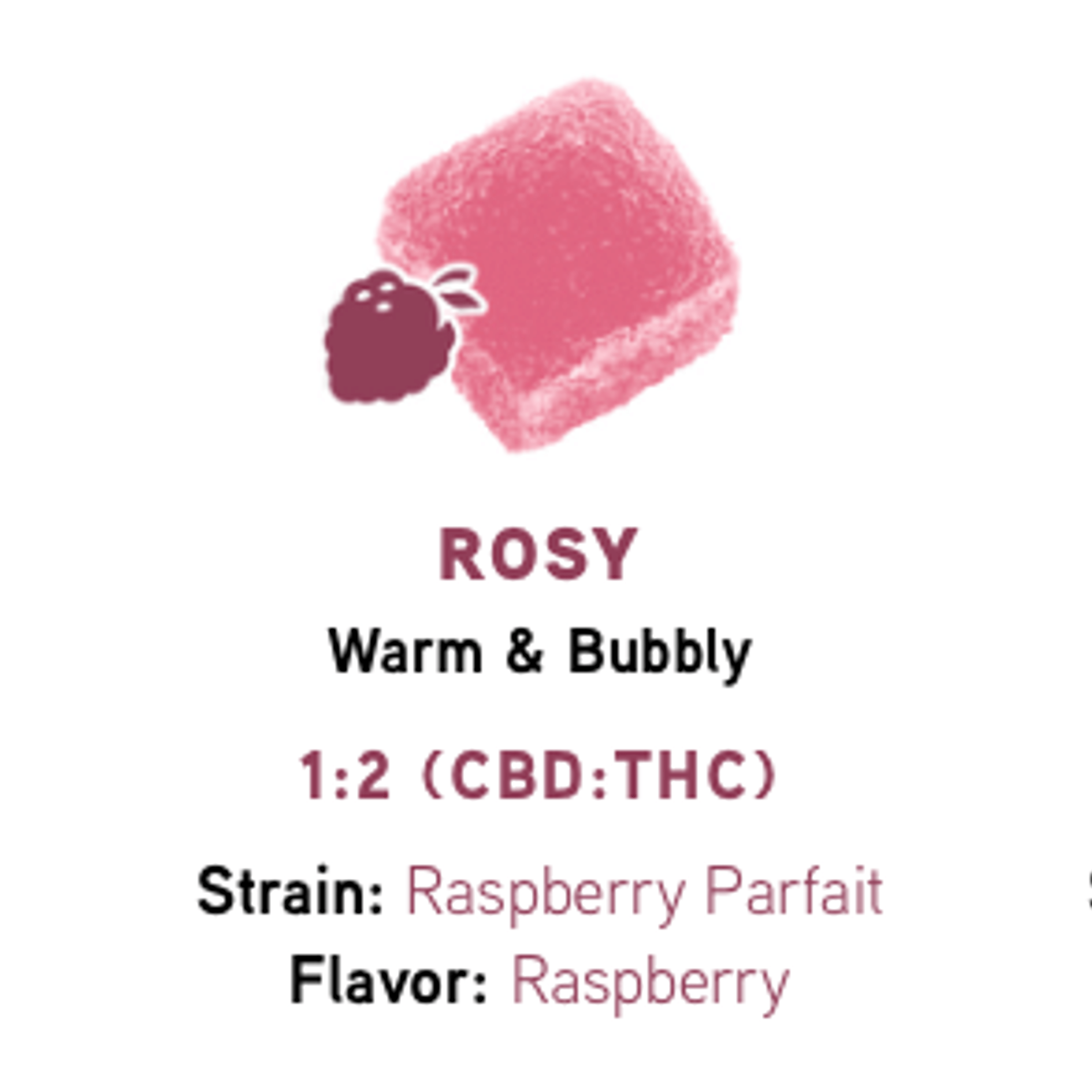 Rosy Raspberry Flavored CBD 1:2 Jellies 20Pk - DROPS - - $15 - Edible