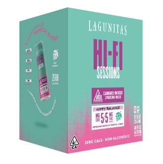 4-PACK HOPPY BALANCE SPARKLING WATER | 1:1 CBD:THC | LAGUNITAS HI-FI SESSIONS