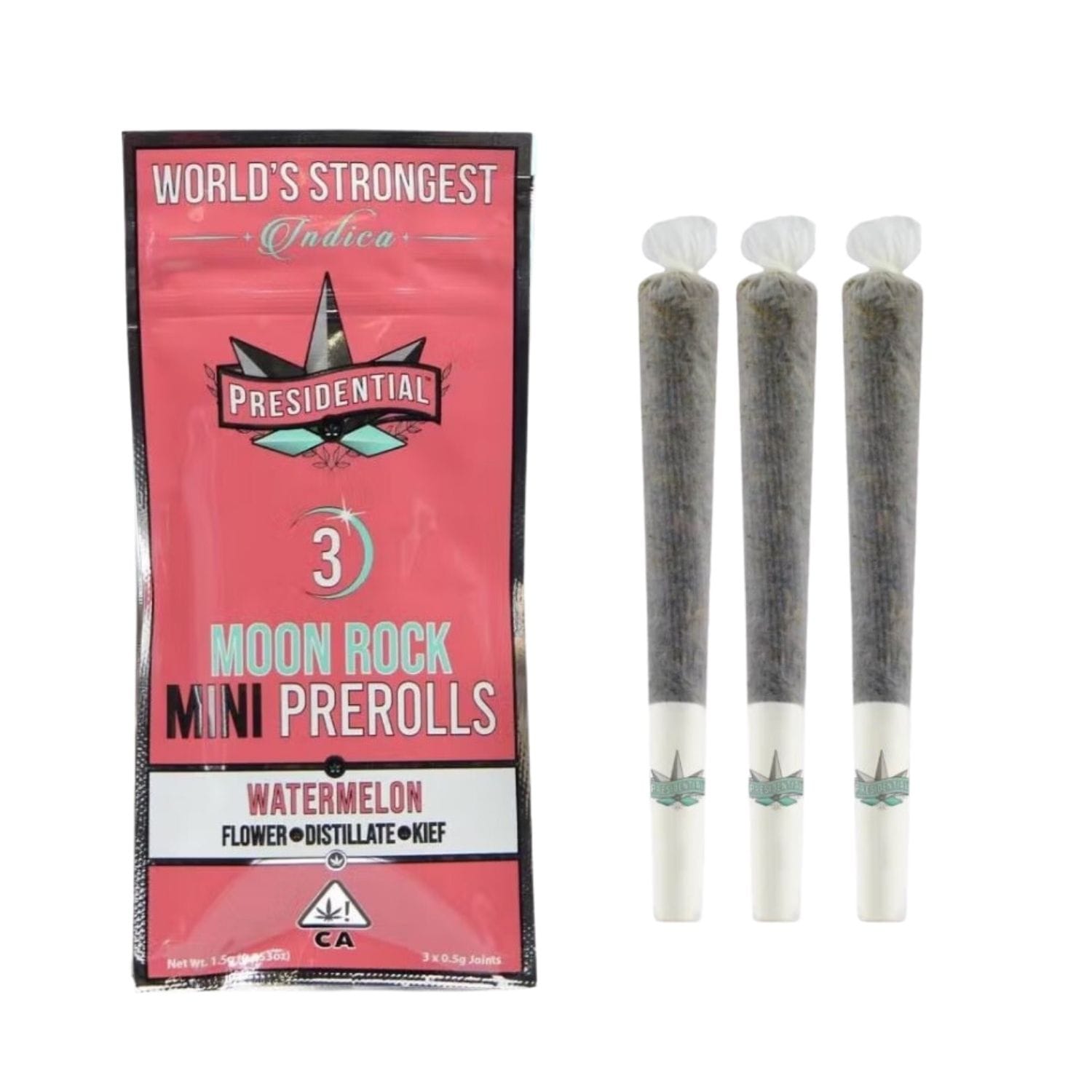 Watermelon Mini Moon Rock Preroll 3pk - Presidential -  - $23.24 - Preroll