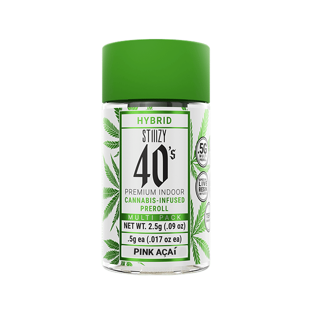 STIIIZY - INFUSED 40s PINK ACAI PREROLL 5PK - 2.5G