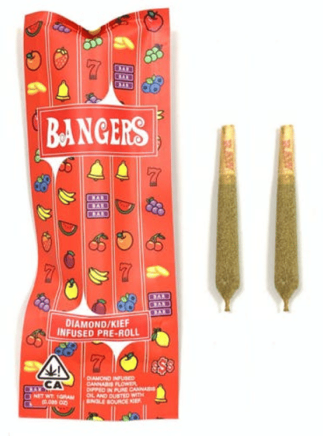 Bangers 2 Pack  Diamond & Kief Infused Pre Roll - Lime Slushy - $14.99 - Pre-Rolls