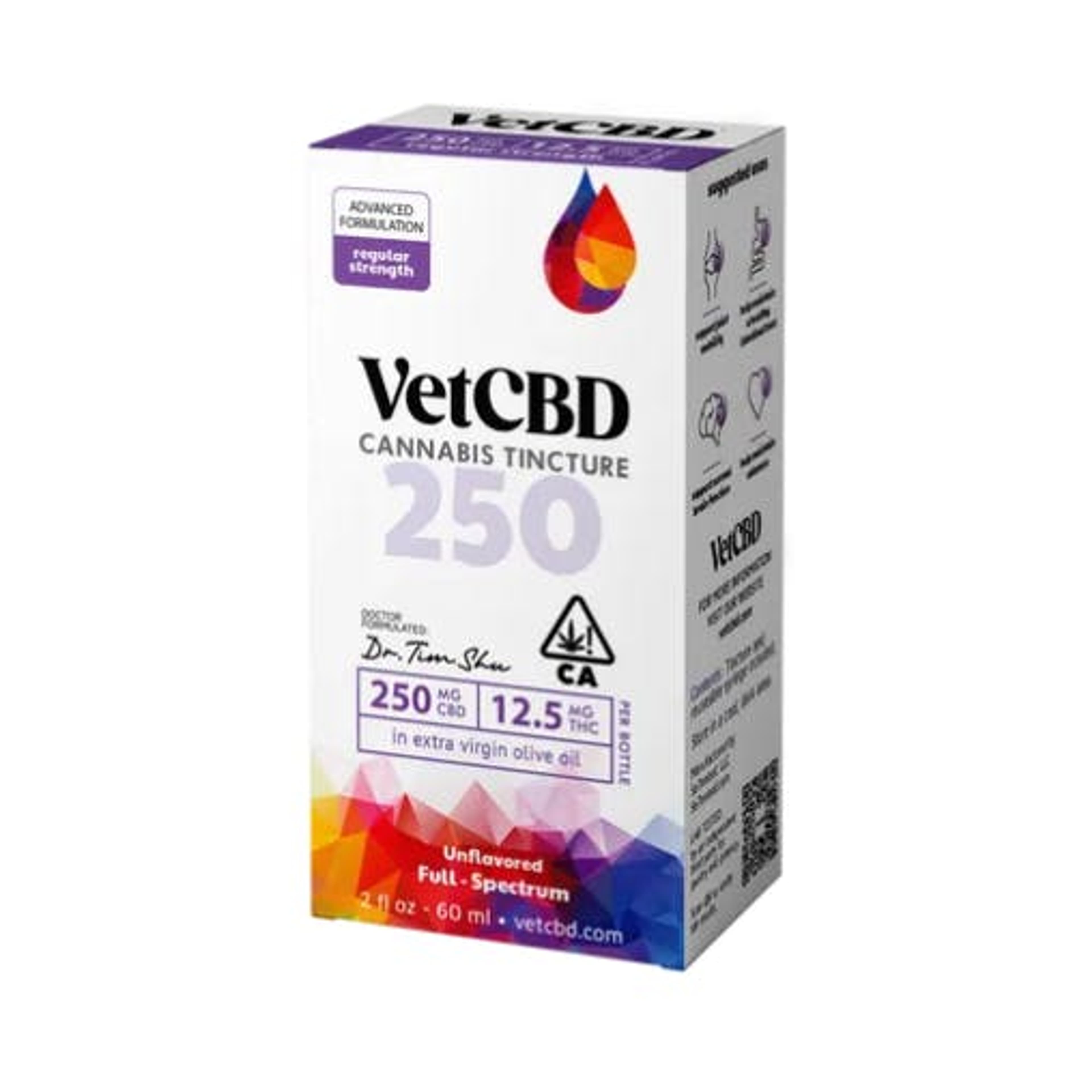 20:1 | Regular Strength Tincture | CBD 250mg | THC 12.5mg - VETCBD - null - $55 - Tincture