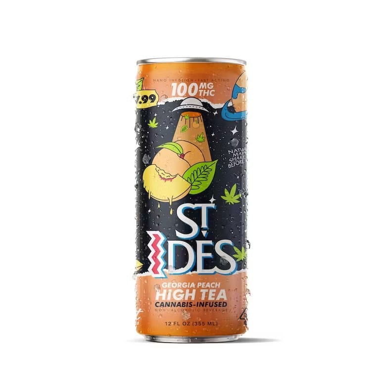 Georgia Peach High Tea St. Ides Drink 100mg - Pabst Labs -  - $7.99 - Beverage