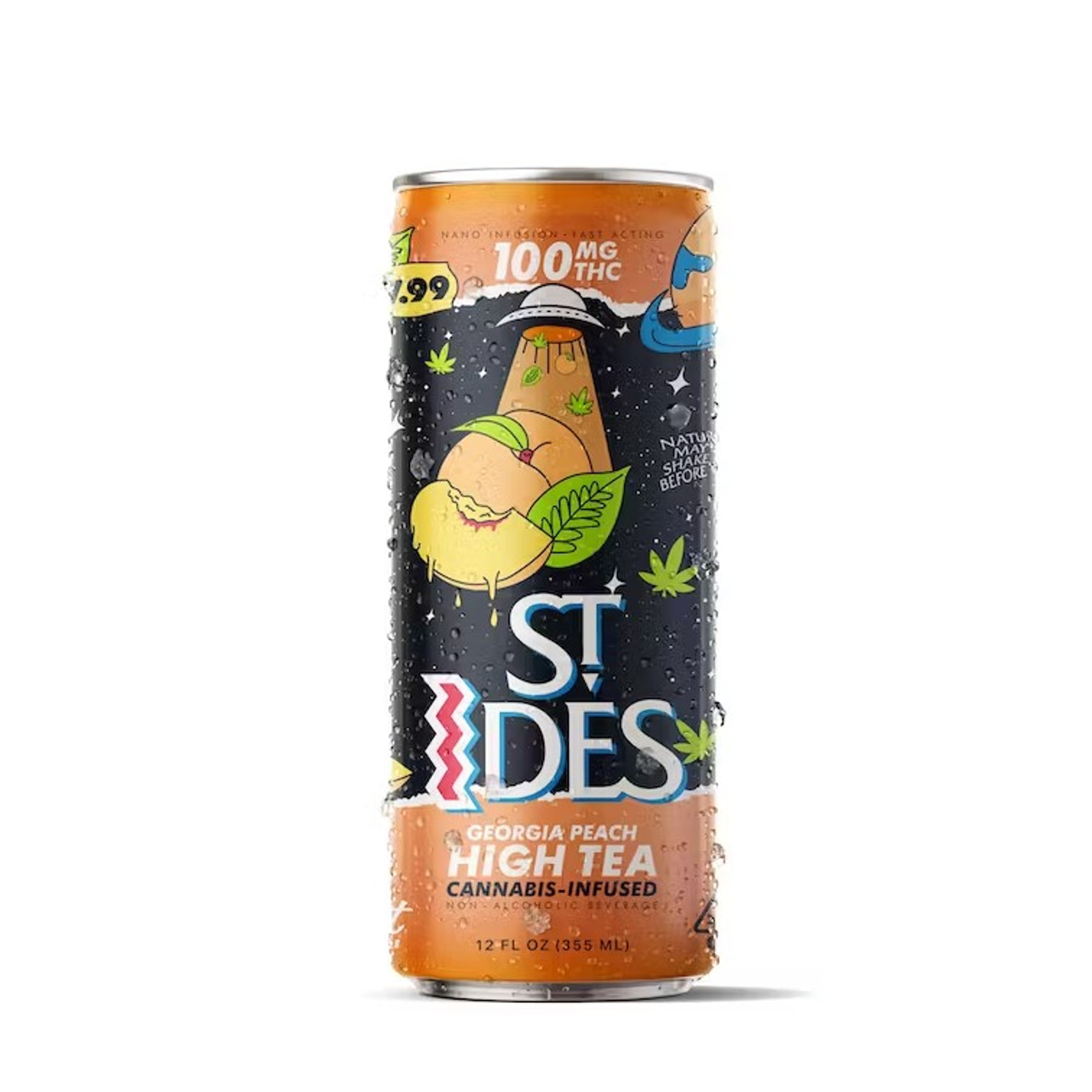 Georgia Peach High Tea St. Ides Drink 100mg - Pabst Labs - - $7.99 - Beverage