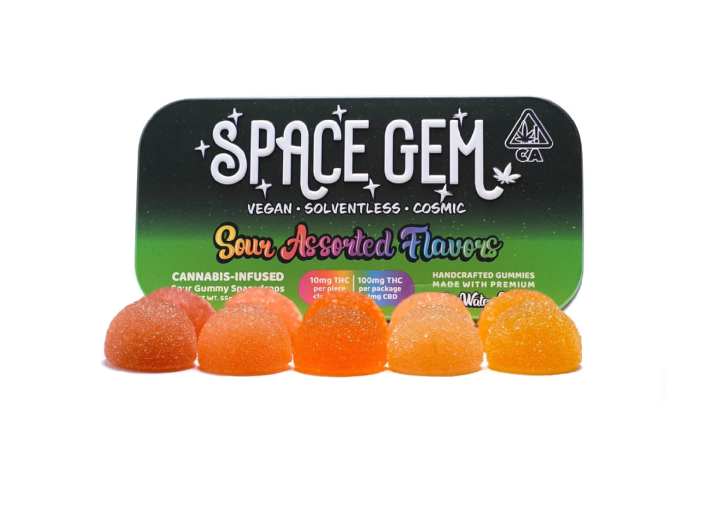 Space Gem - SpaceDrops - Sour Assorted Gummies - 100mg - Space Gem -  - $17.99 - Edibles