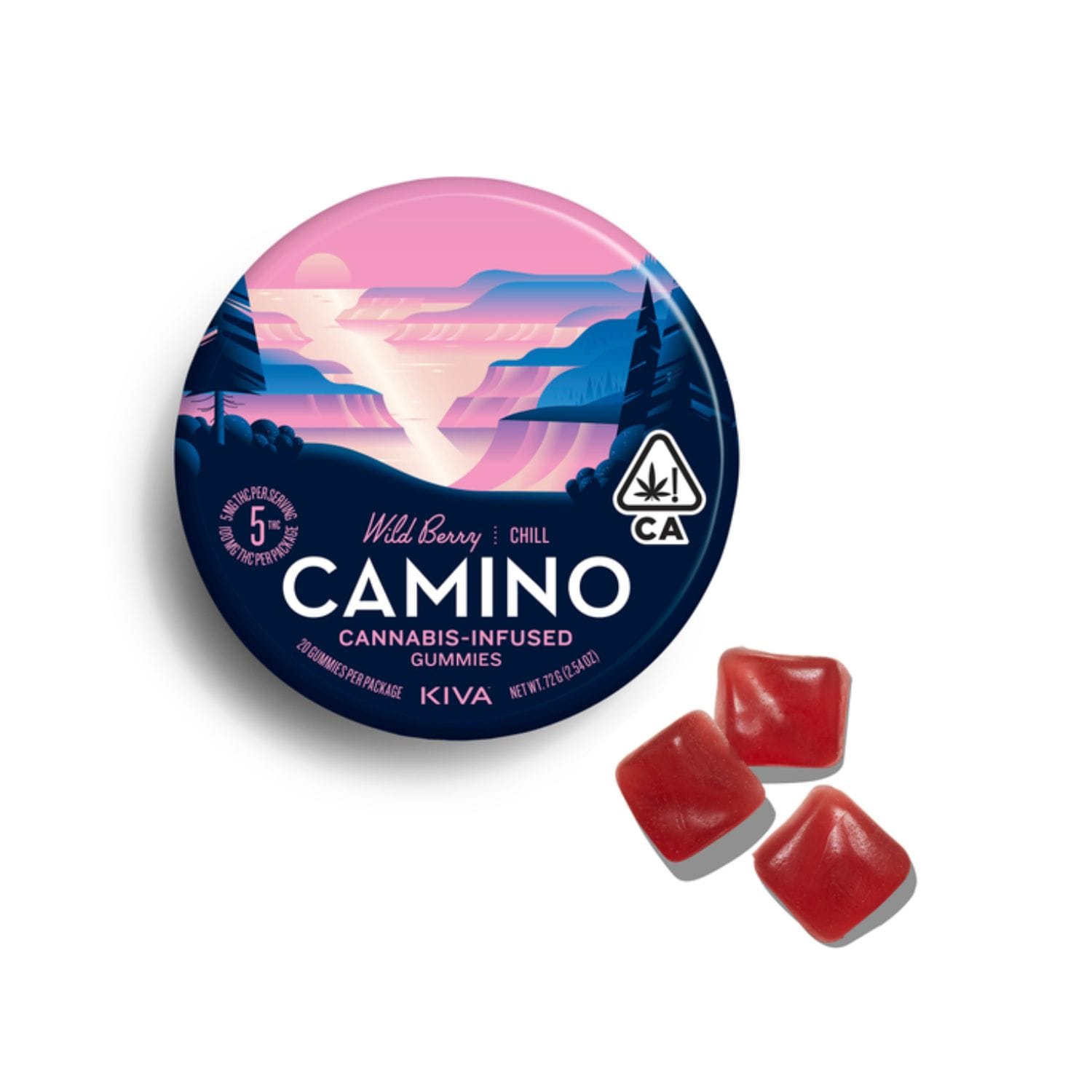 Wild Berry Gummies 100mg Camino - Kiva -  - $19.74 - Edible