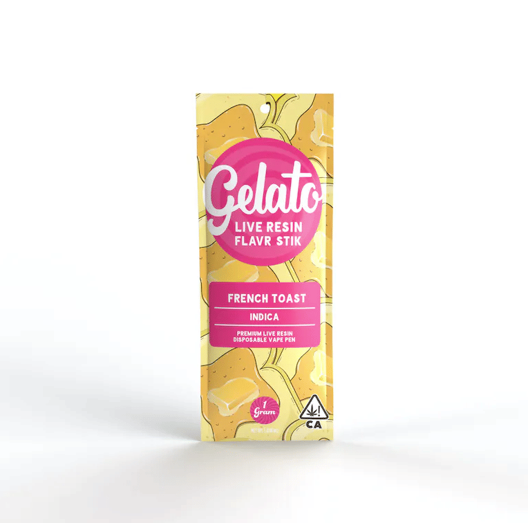 Gelato Live Resin Enhanced AIO | 1g - French Toast - Disposable - Indica - Gelato -  - $33.50 - All-In-Ones