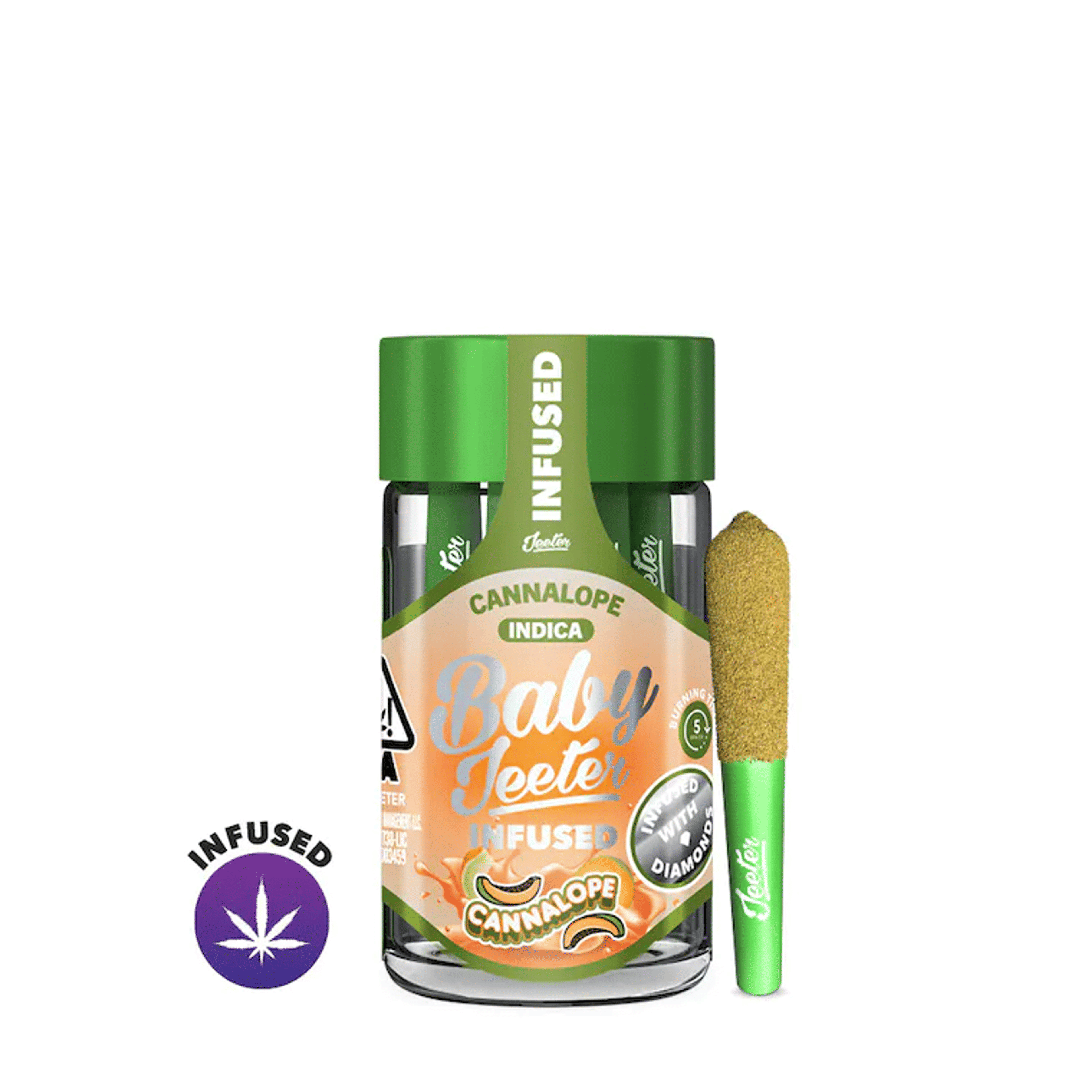 Jeeter Baby | .5gx5pk - Cannalope - INFUSED Pre-Rolls - Indica - Jeeter - - $35 - Pre-Rolls
