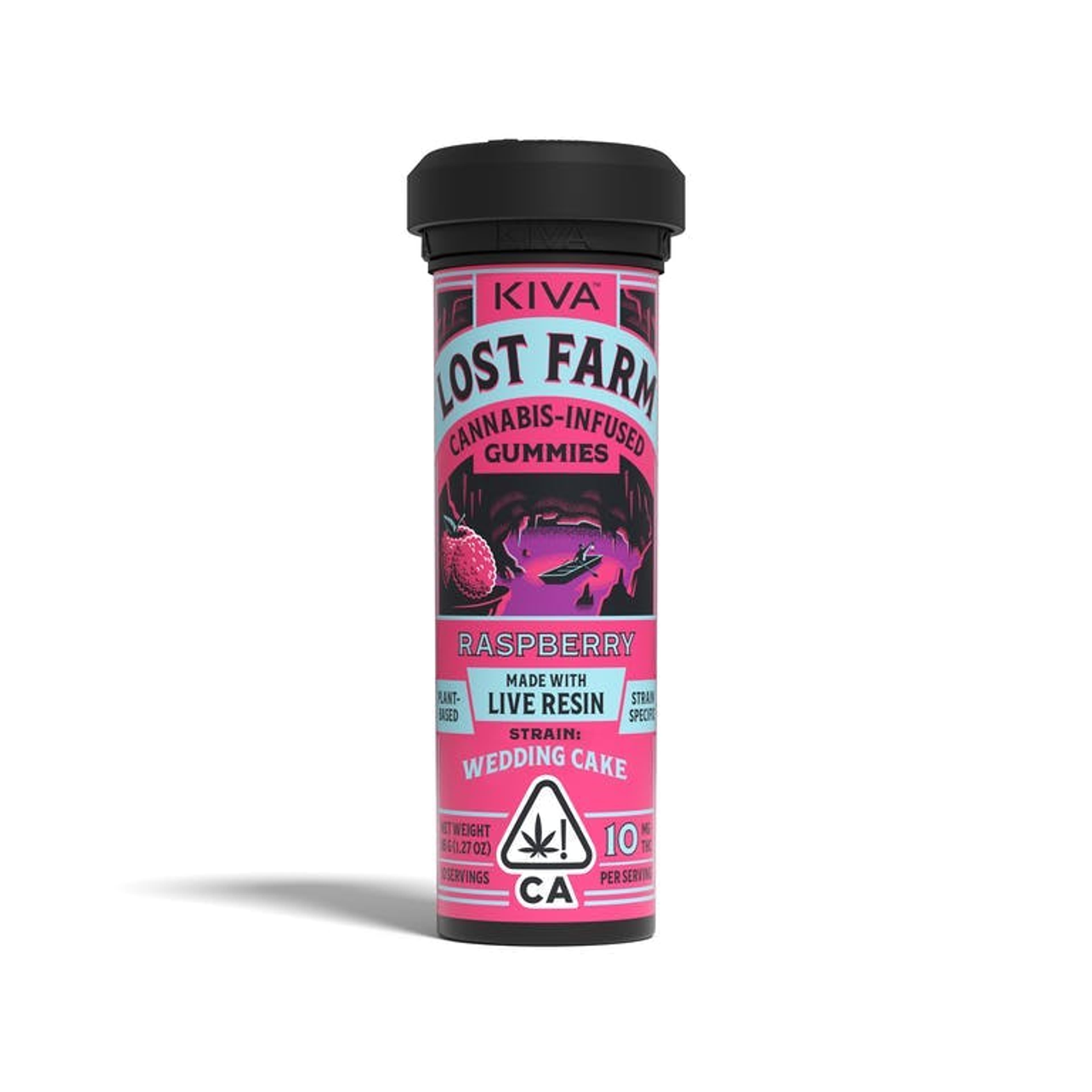 Lost Farm Raspberry 'Wedding Cake' Gummies - 100mg - Lost Farm by Kiva - - $20 - Edibles