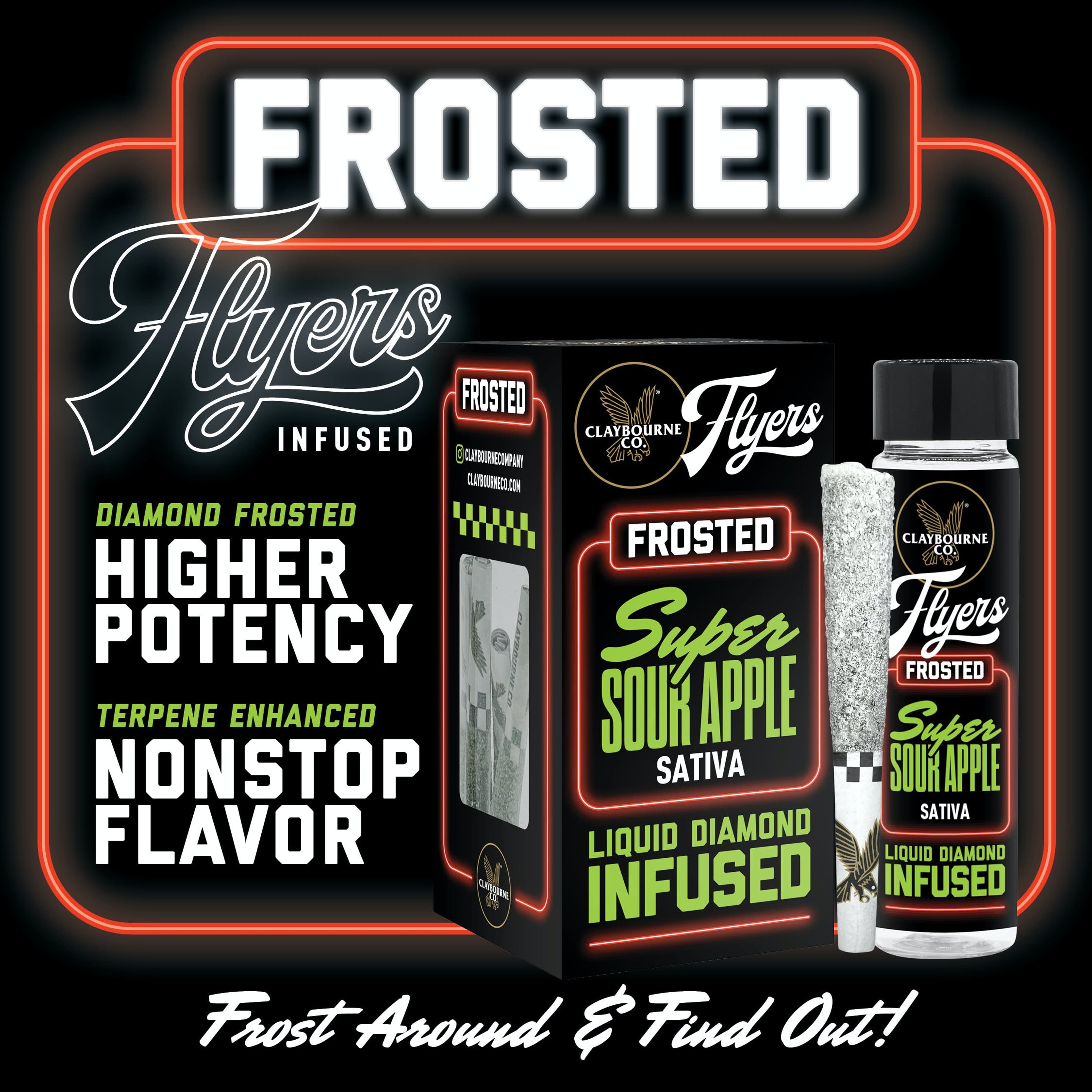 Frosted Flyers Super Sour Apple 5 Pack - Claybourne Co. - 5 Pack - $40 - Pre-Rolls