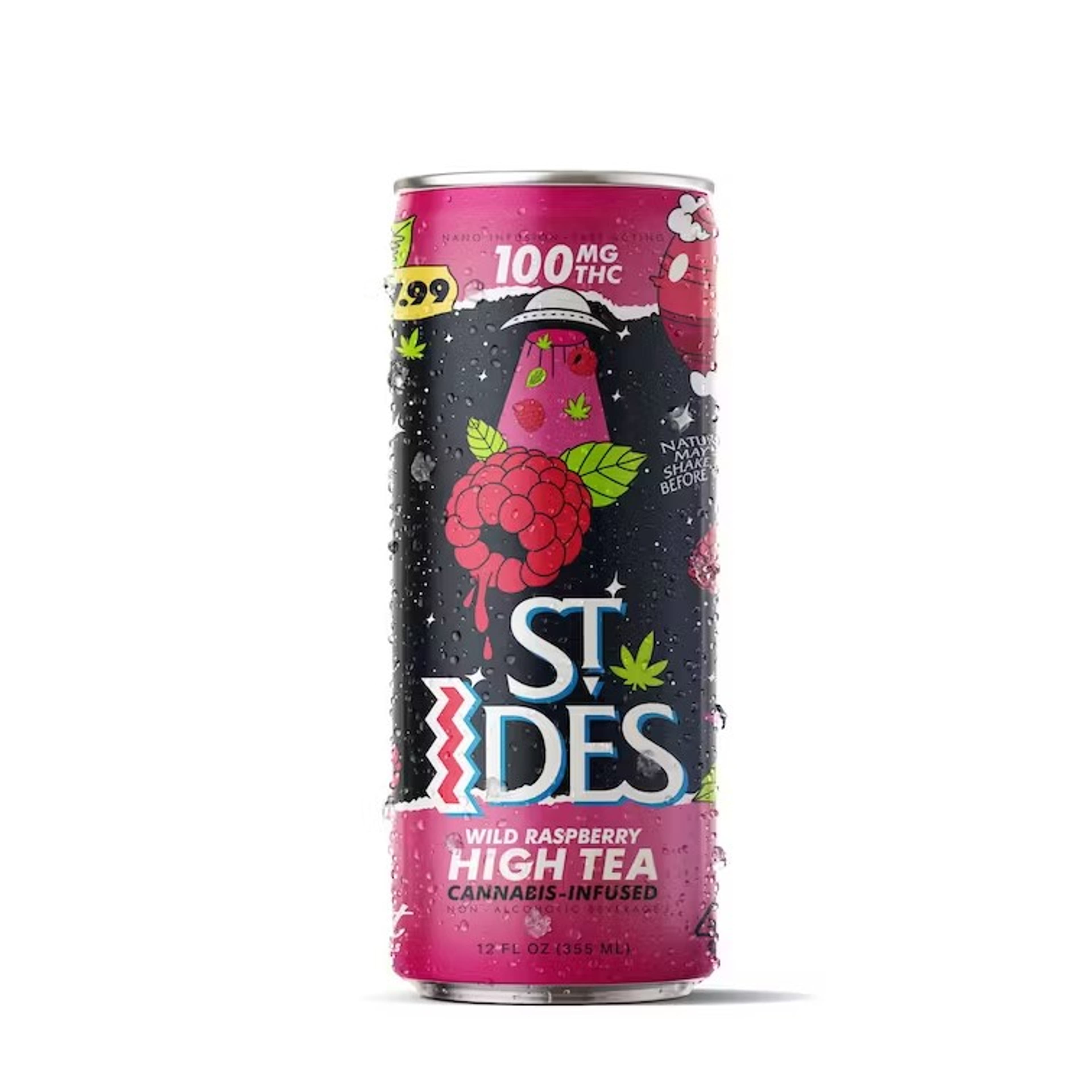 Wild Raspberry High Tea St. Ides 100mg - Pabst Labs - - $7.99 - Beverage