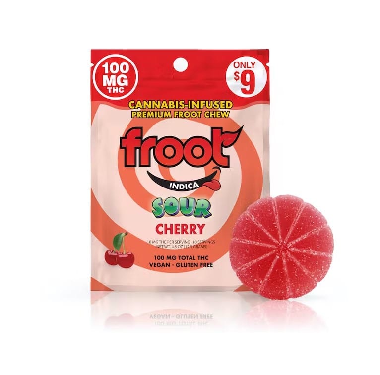 Sour Cherry Chew 100mg - Froot -  - $9 - Edible