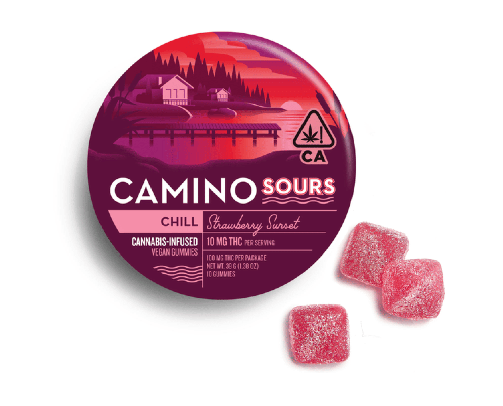 Camino Sours: Strawberry Sunset - Kiva Confections -  - $26 - Edibles