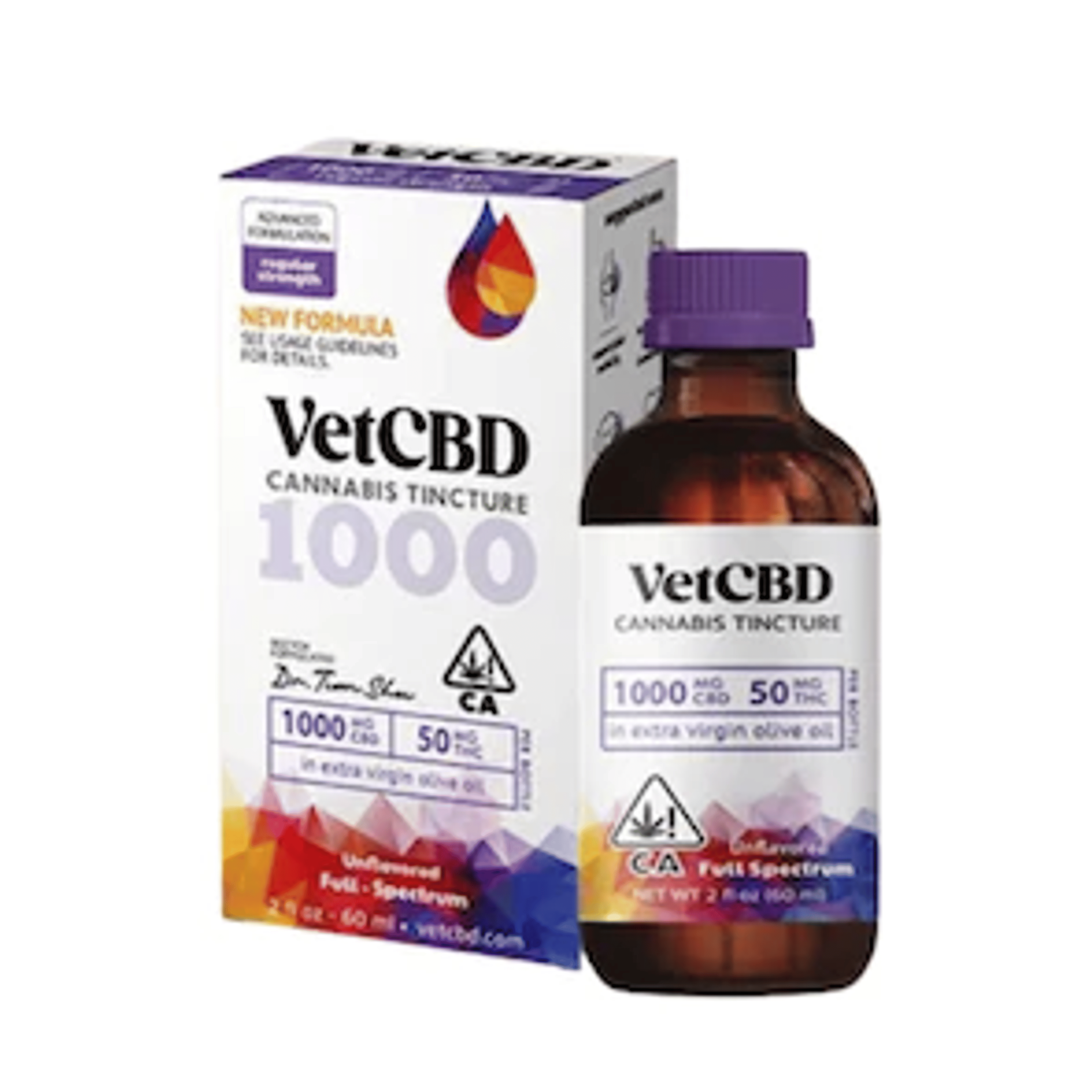 Regular Strength 1000mg CBD (60ml) - VetCBD - - $70 - Pets