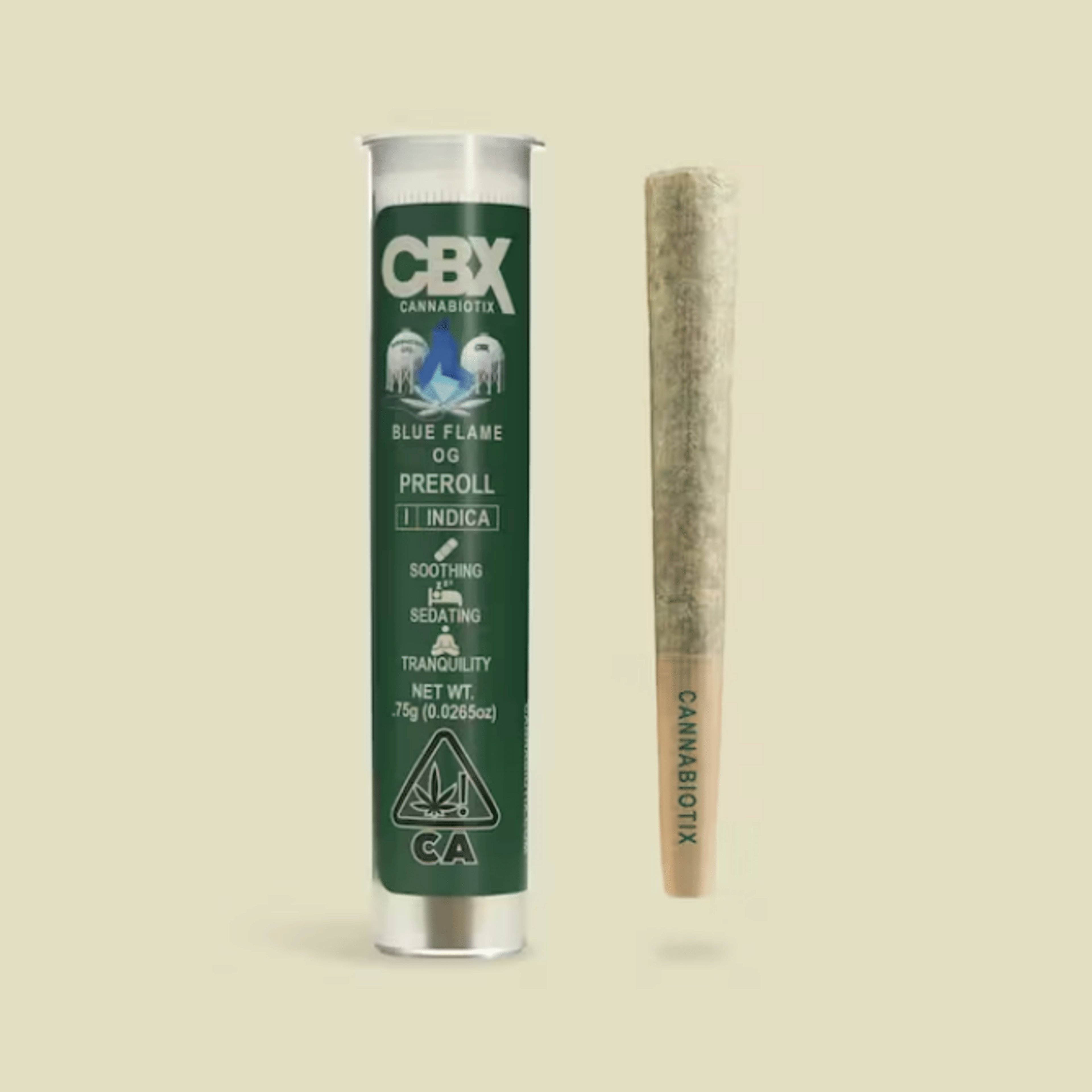 CBX - Blue Flame (I) OG Pre Roll | .75g - Cannabiotix (CBX) - - $13 - Pre-Rolls