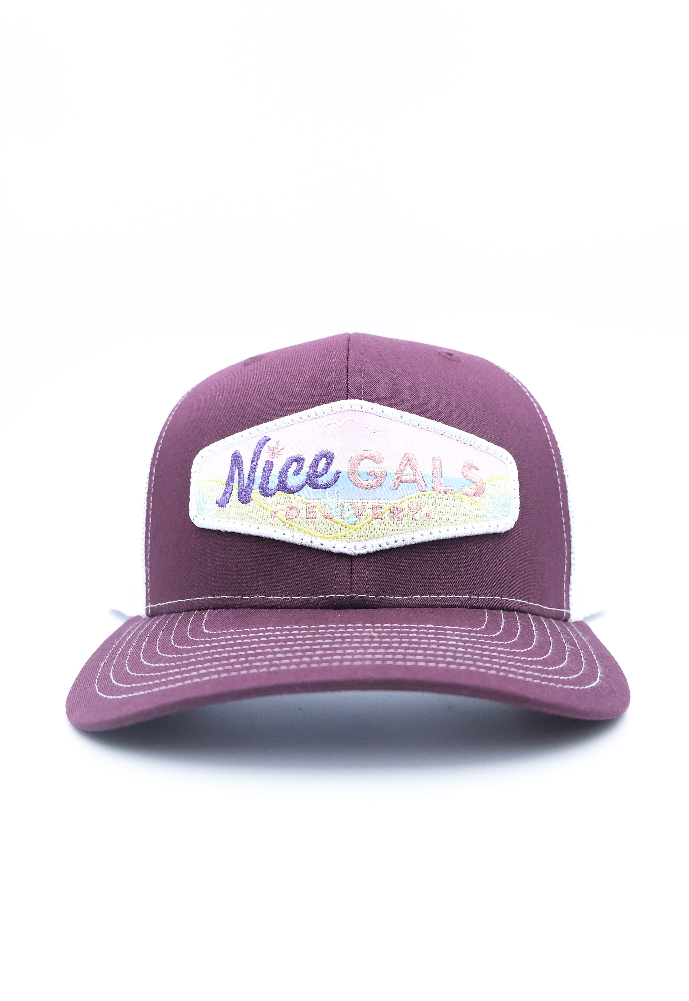 Tommy Breeze x Nice Gals Collab Hat - Maroon/White - A Nice Guys Production - Hat - $30 - Apparel