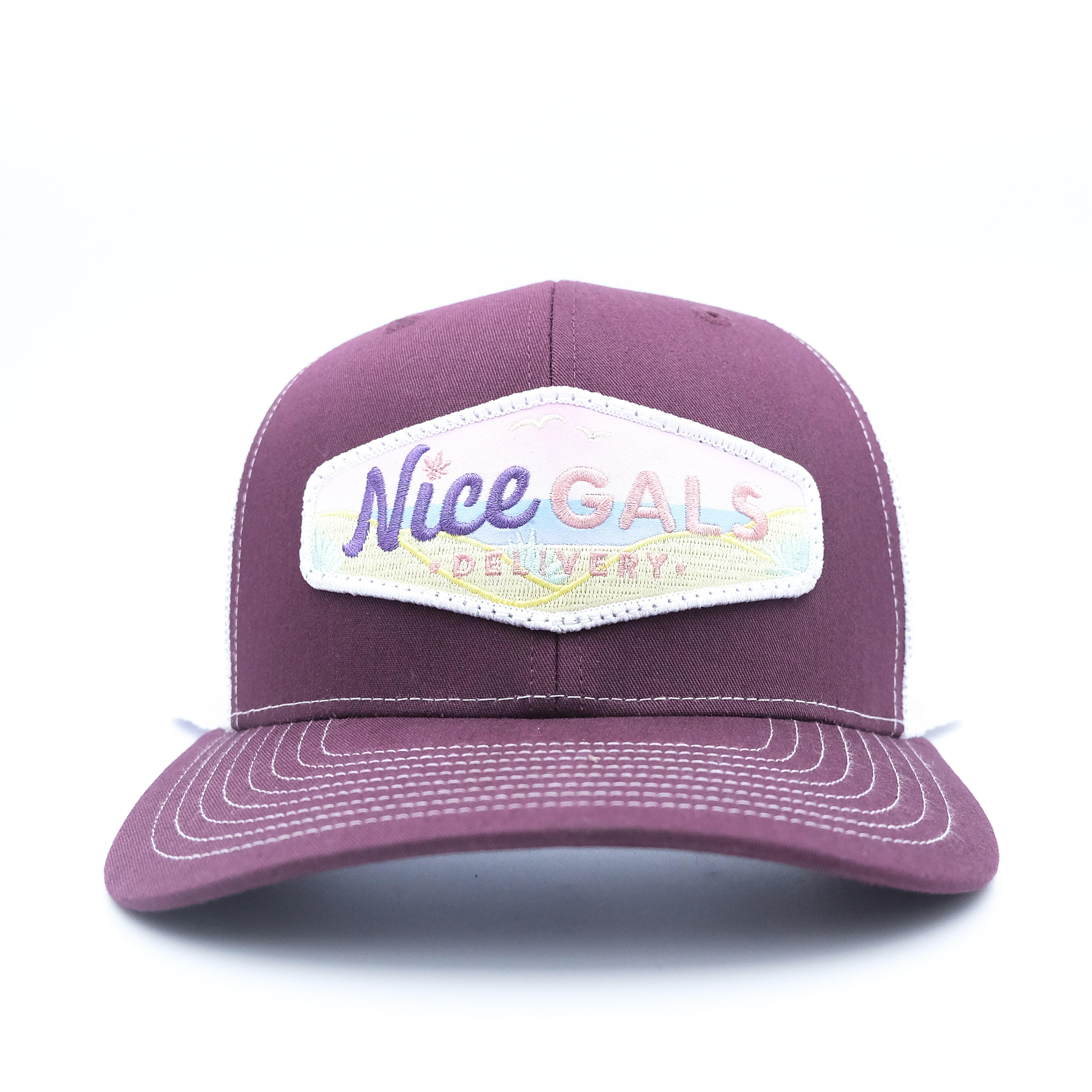 Tommy Breeze x Nice Gals Collab Hat - Maroon/White - A Nice Guys Production - Hat - $30 - Apparel