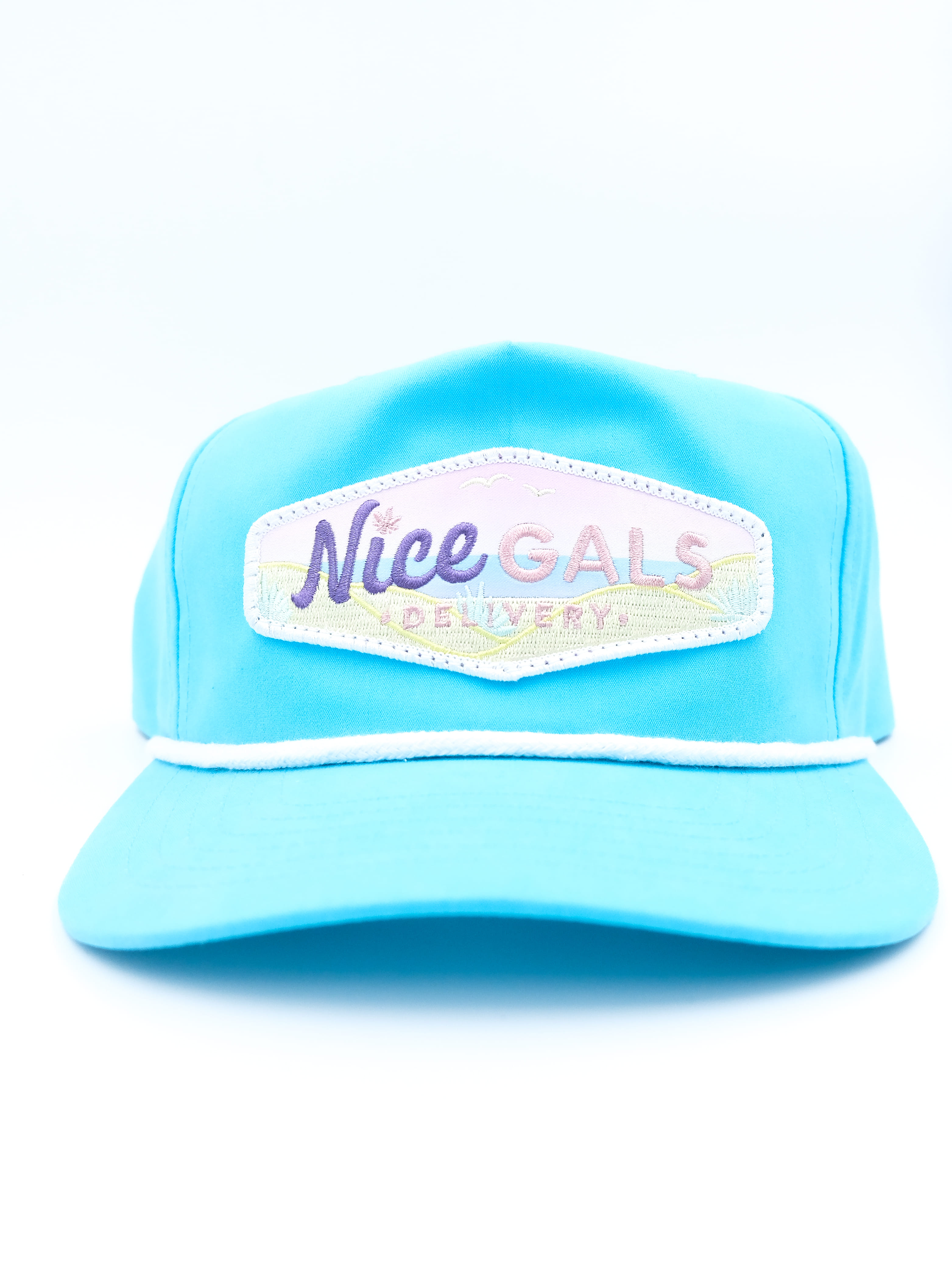 Tommy Breeze x Nice Gals Collab Rope Hat - Teal/Pink - A Nice Guys Production - Rope Hat - $30 - Apparel