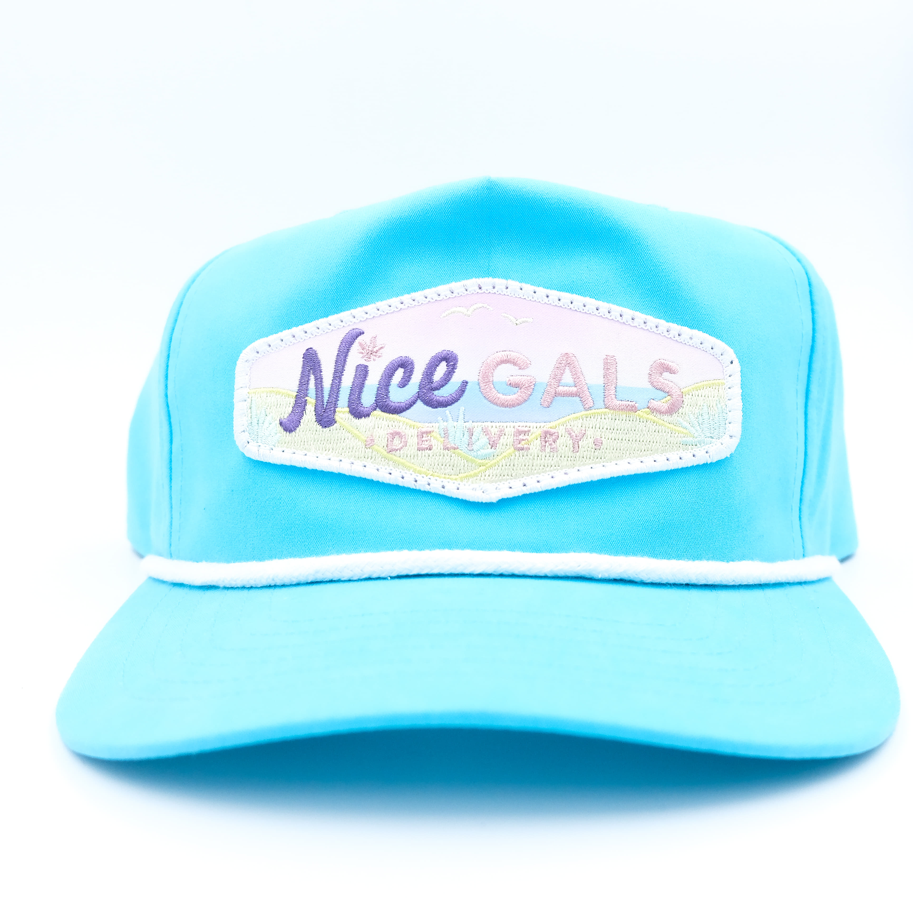 Tommy Breeze x Nice Gals Collab Rope Hat - Teal/Pink - A Nice Guys Production - Rope Hat - $30 - Apparel