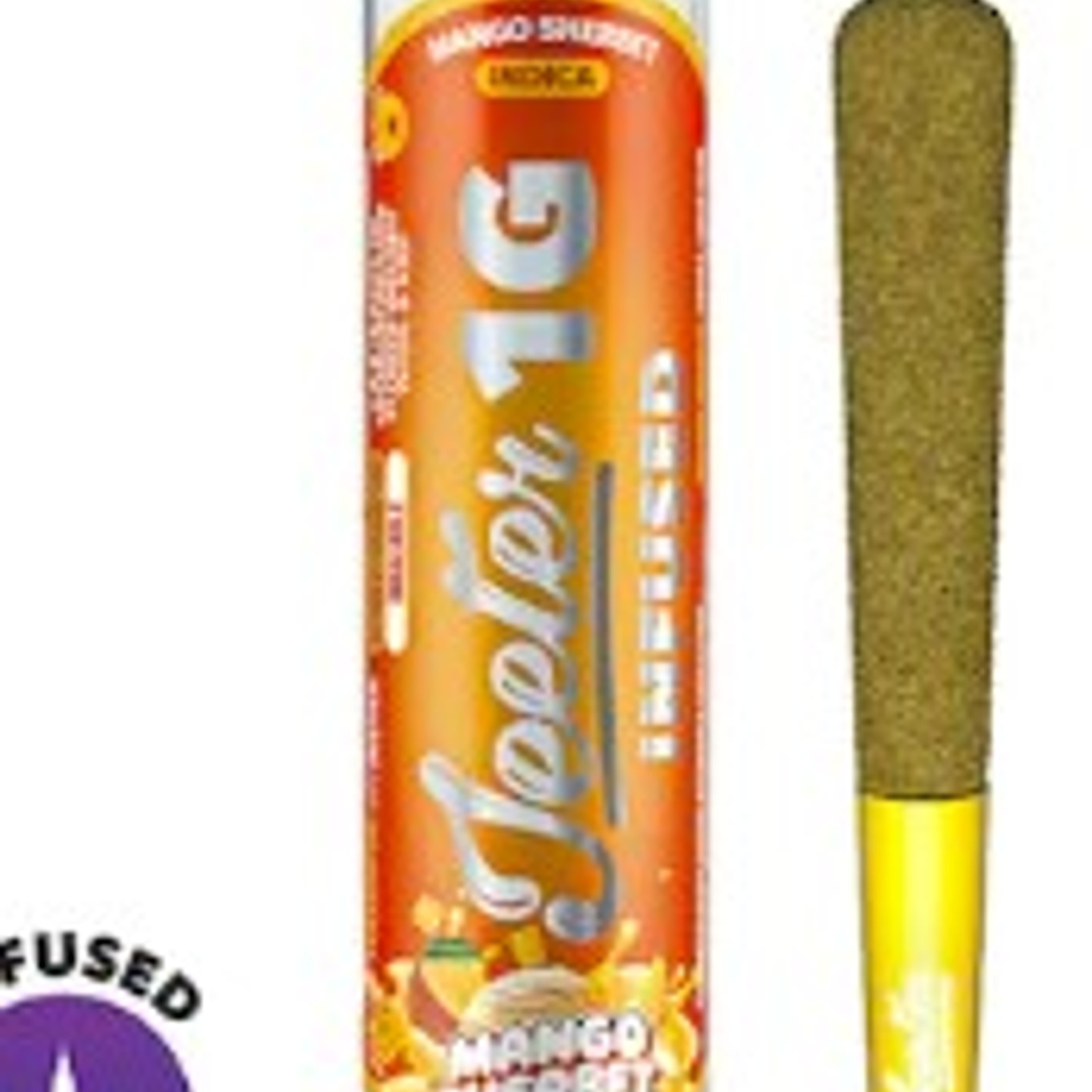Mango Sherbert 2G XL Infused Preroll - Jeeter - - $24.75 - Preroll