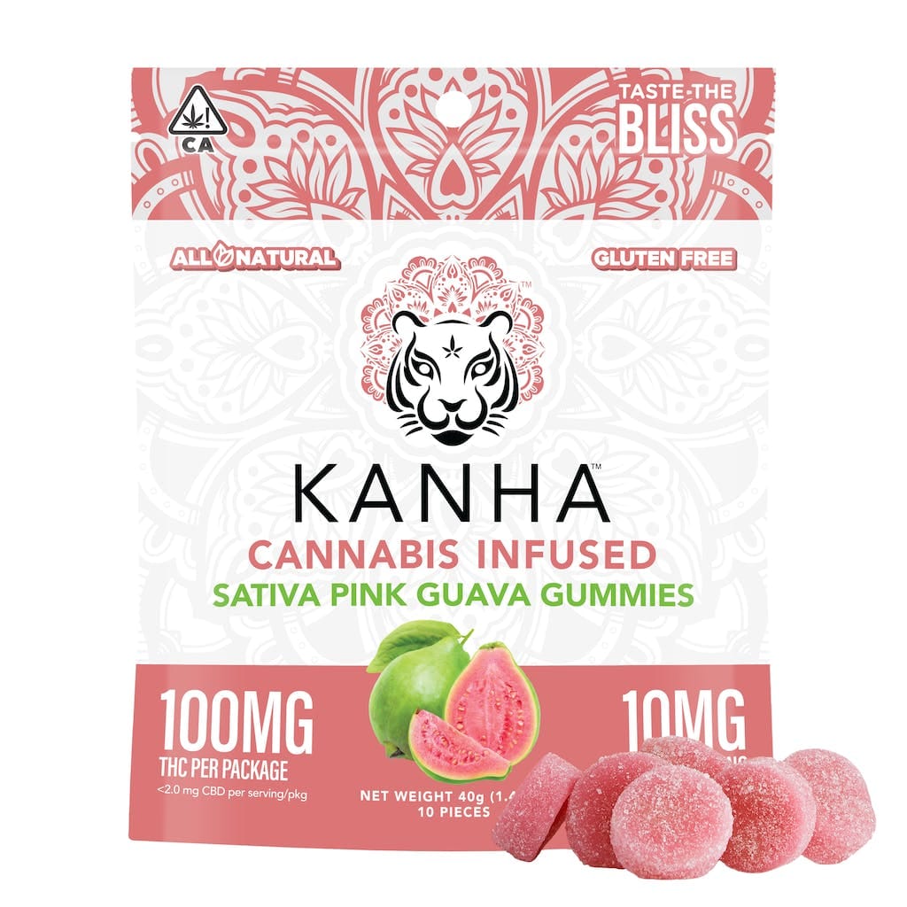 Pink Guava - 100mg - Kanha - Gummy - Sativa - $15 - Gummies