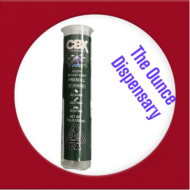 CBX - Kush Mountains - .75g Pre-Roll