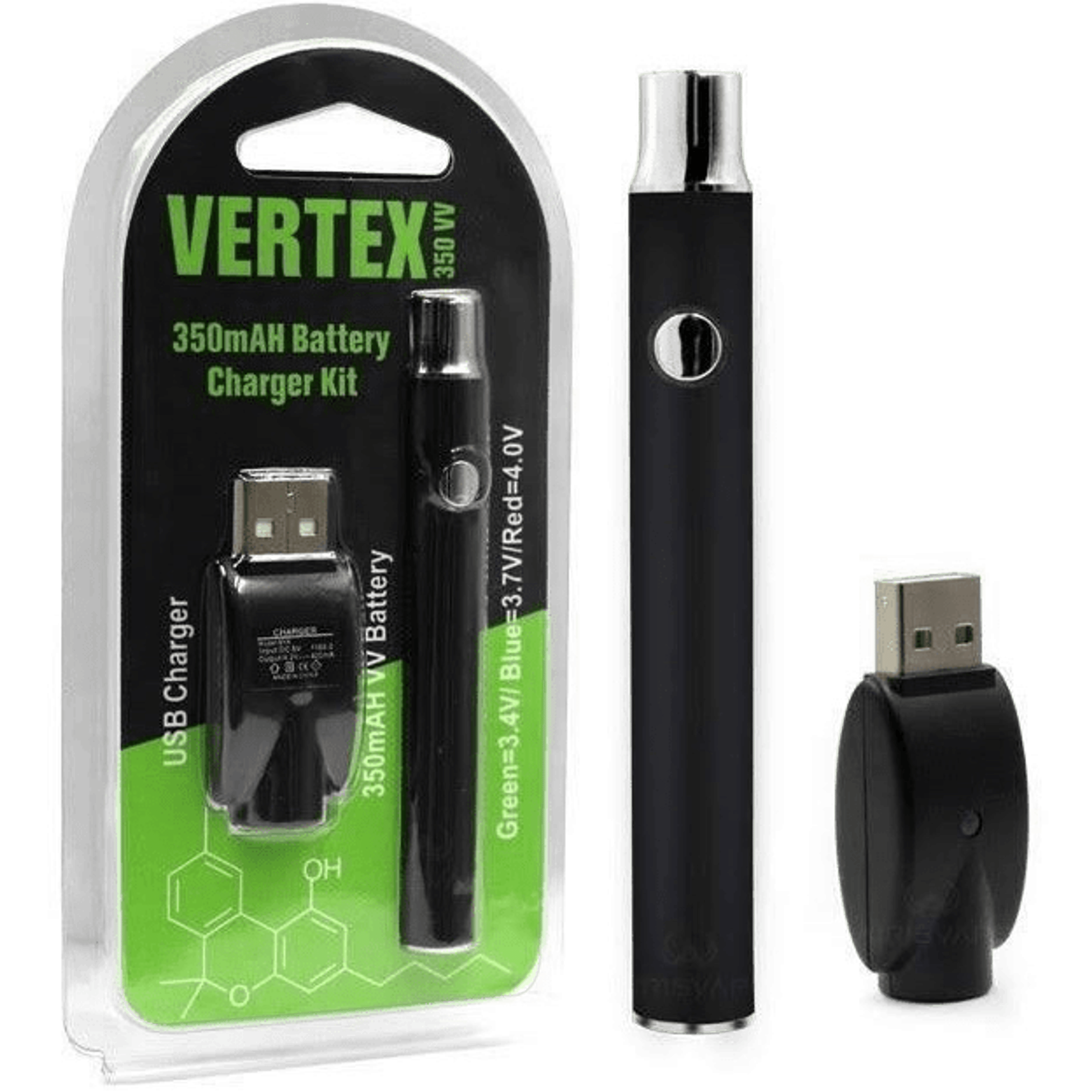 Universal Vape Battery - Black - Vertex - - $19.88 - Vape Batteries