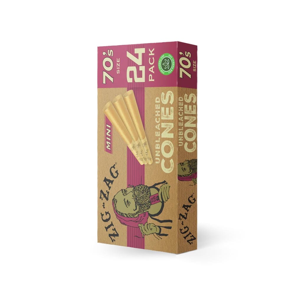 Zig Zag '70s' Mini Unbleached Cones 24pk - Zig Zag -  - $7.49 - Non-Cannabis