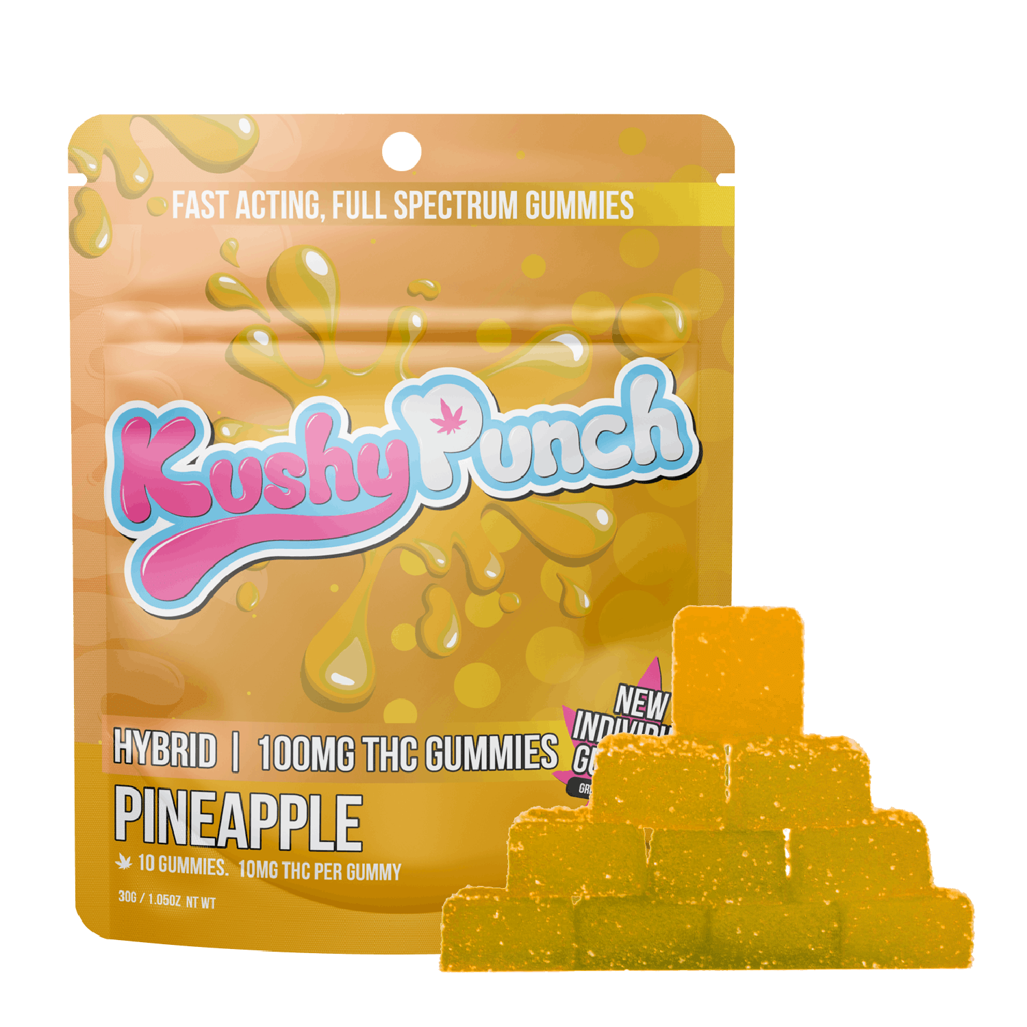 Kushy Punch: Pineapple Gummies