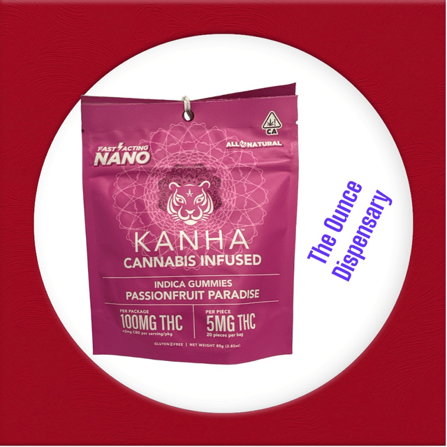 Passionfruit Paradise - THC - NANO Indica 100mg (5 mg/each)-KANHA