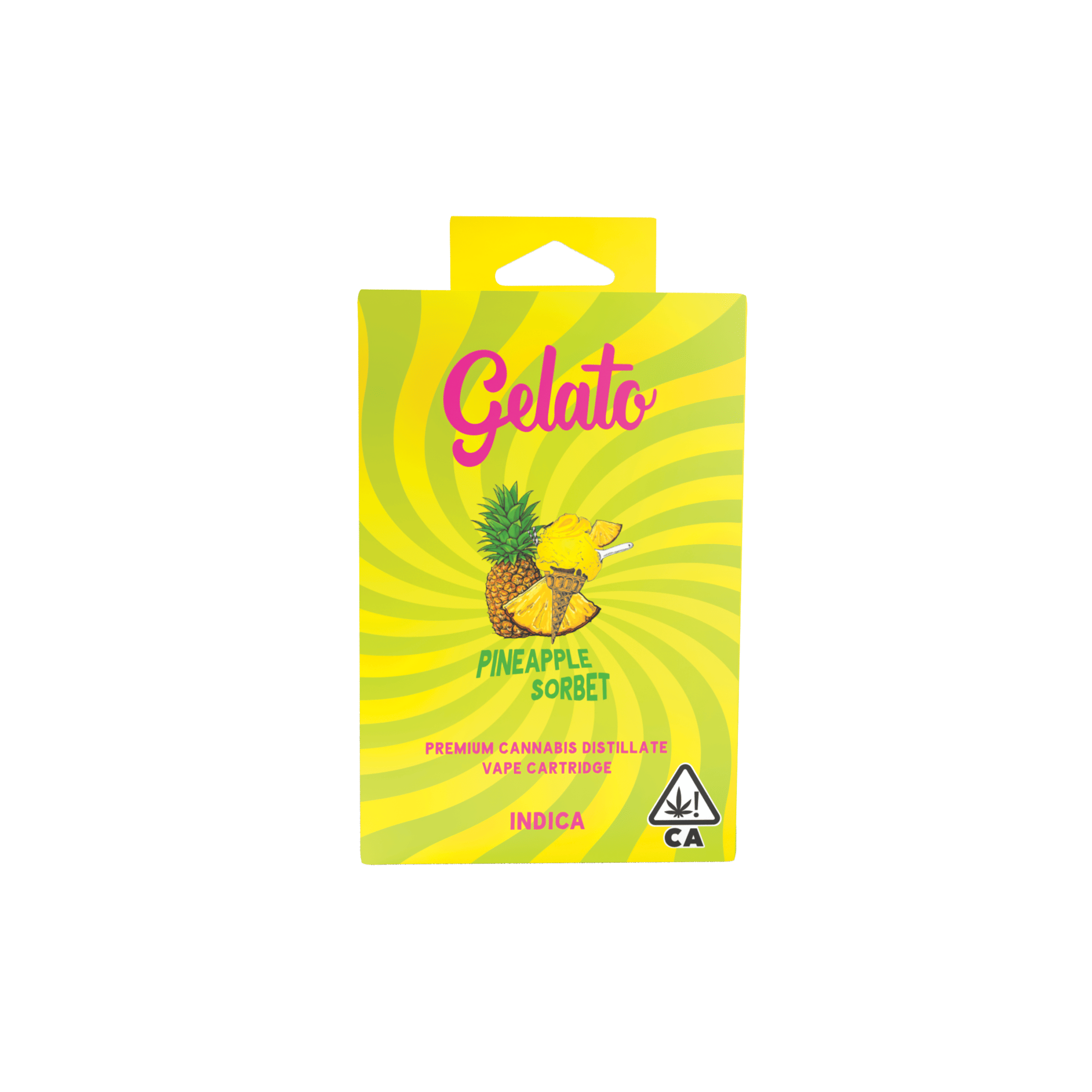 Gelato — Pineapple Sorbet Flavor