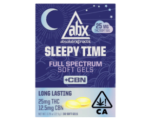 Sleepytime +CBN Soft Gels 25mg 30ct - ABX / absoluteXtracts -  - $68 - Capsules